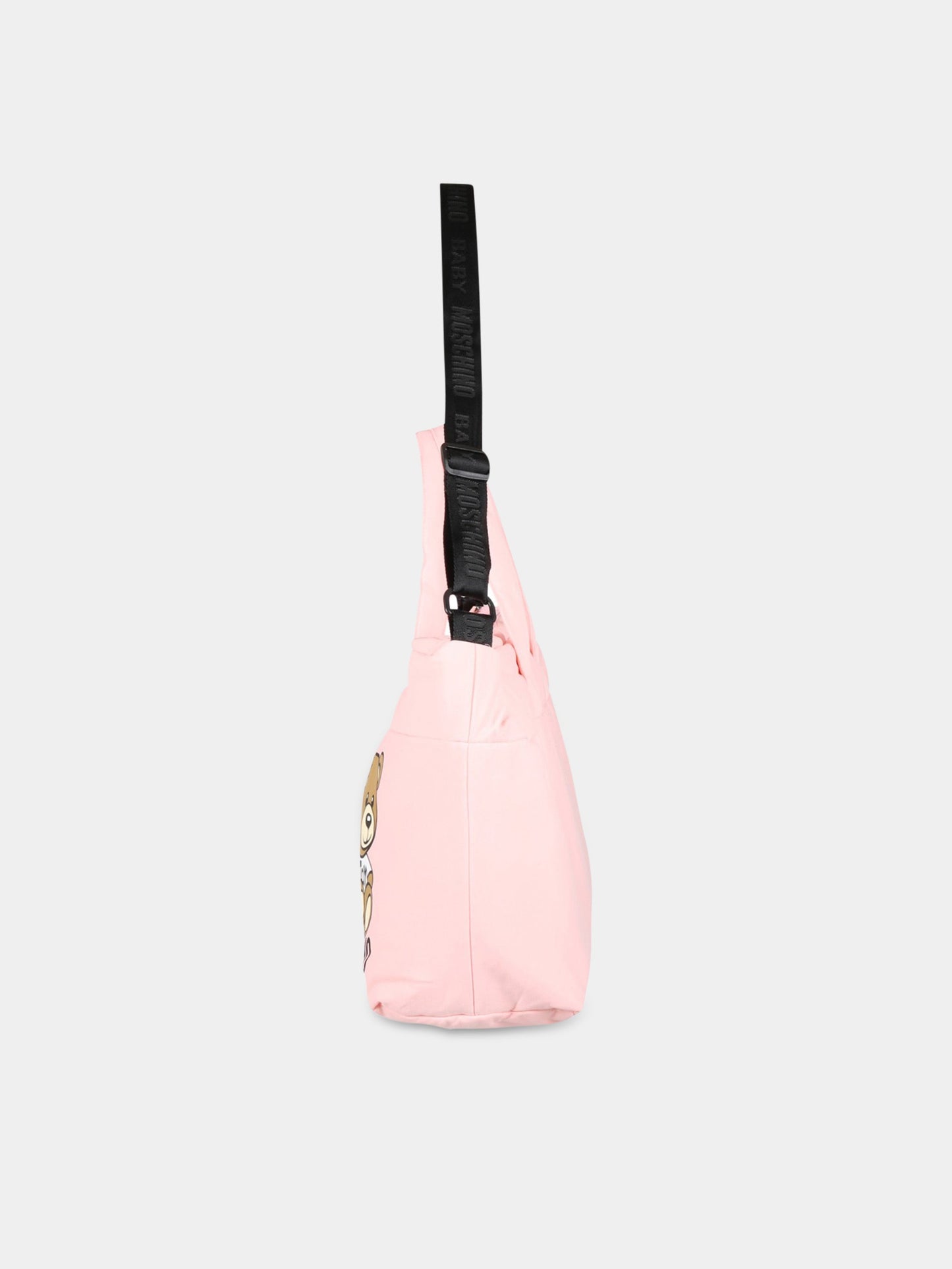 Borsa-mamma rosa per neonata con Teddy Bear,Moschino Kids,MRX03A LDA25 50209