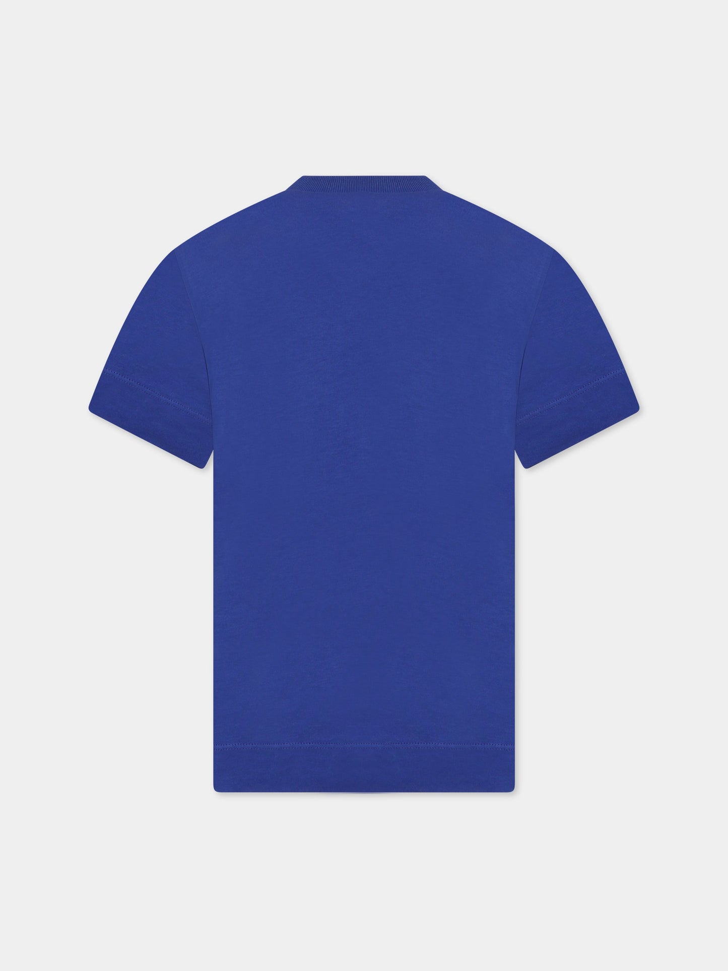 T-shirt blu per bambini con logo,Marni Kids,M002MV M00HZ 0M833