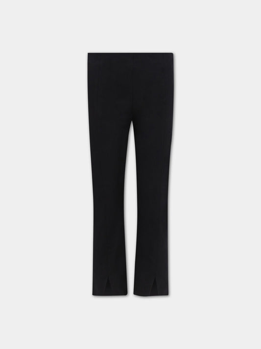 Pantalone nero per bambina con iconica D,Dondup Kids,YP285 CE01E XXX 999