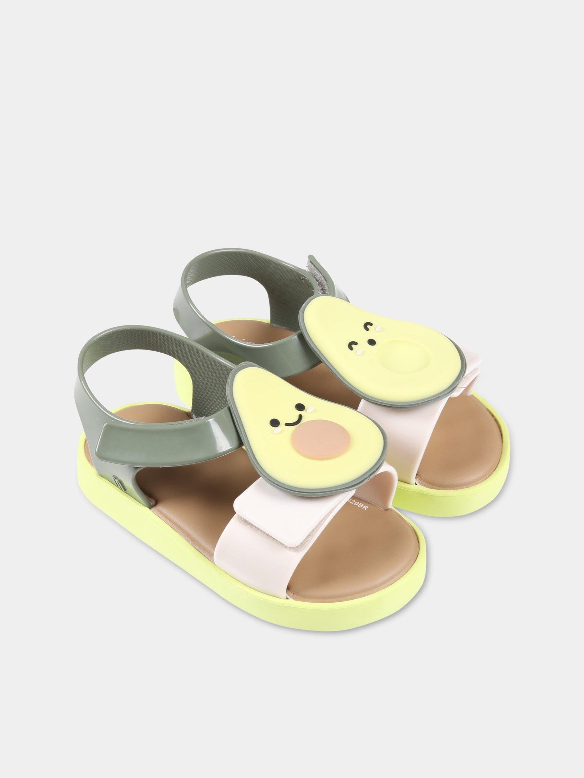 Sandali multicolore per bambini con avocado,Mini Melissa,33239 52041-06411