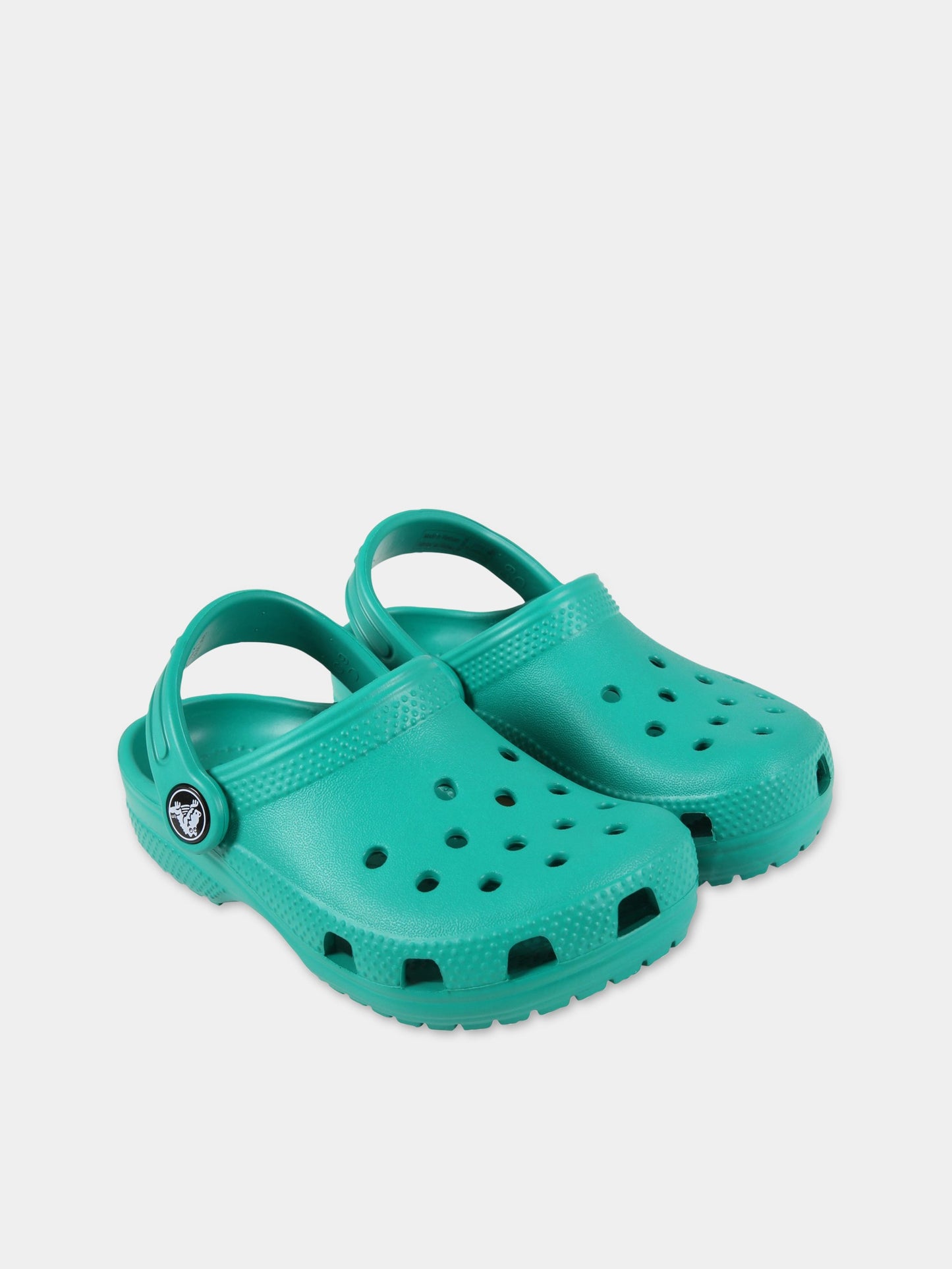 Sabot verdi per bambini con logo,Crocs,204536 DEGR