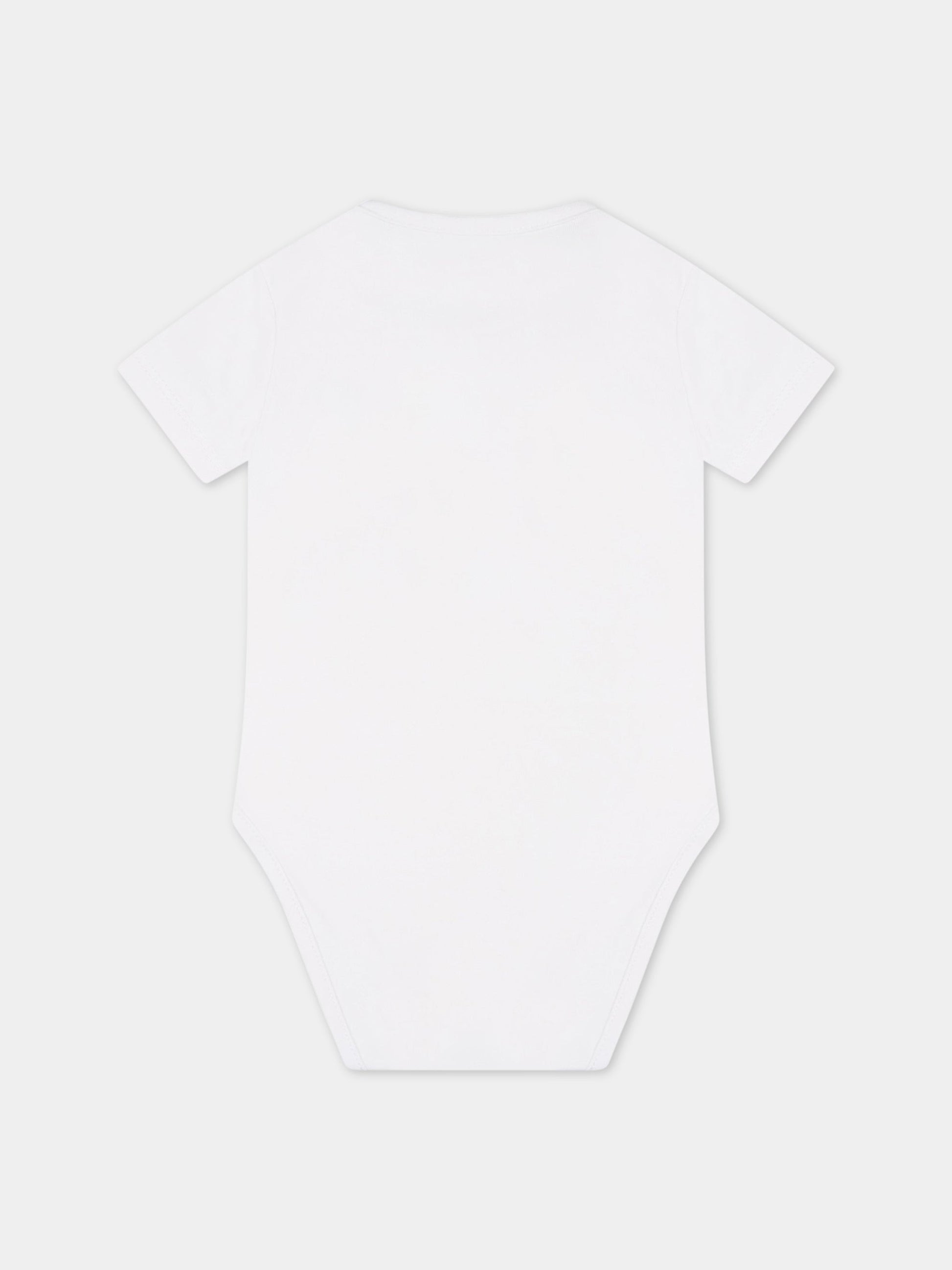 Body bianco per neonato con logo nero,Dsquared2,DQ1030 D008J DQ100