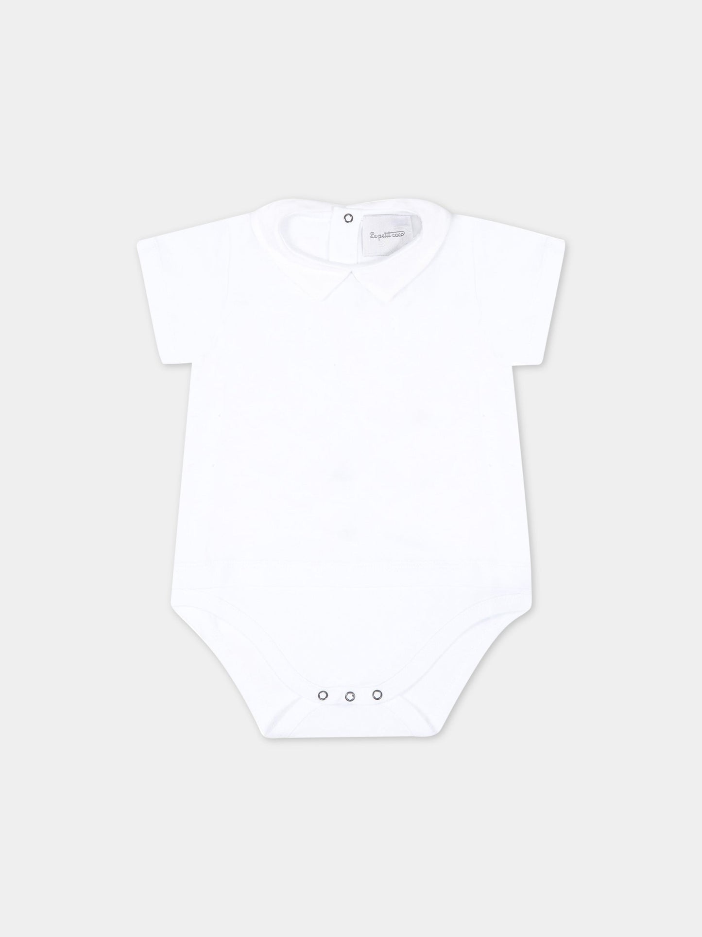 Body bianco per neonati,Le Petit Coco,LCNBD006 JE138 XL004 B001