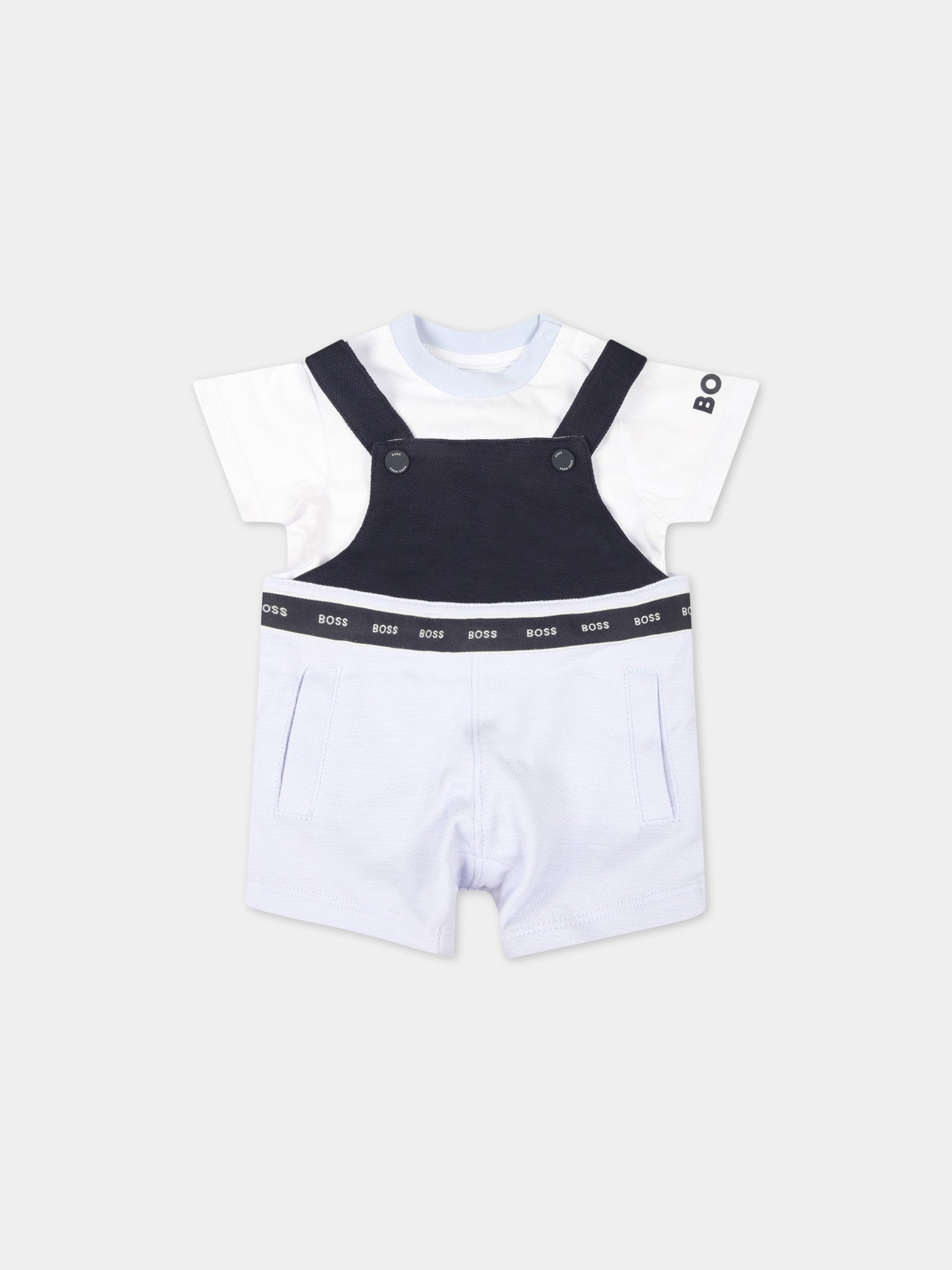 Set multicolor per neonato con logo,Hugo Boss,J98354 V48