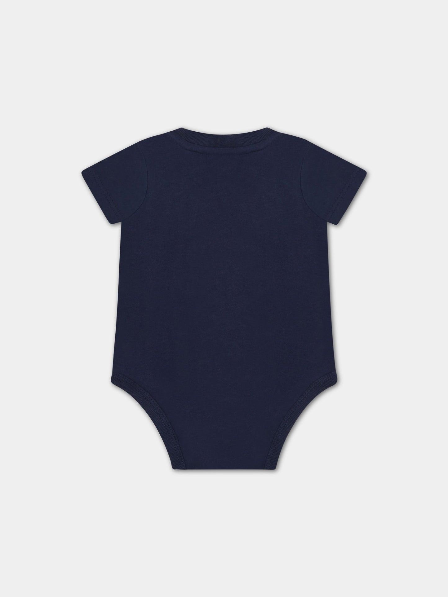 Body blu per neonato con cavallino,Ralph Lauren Kids,850831001