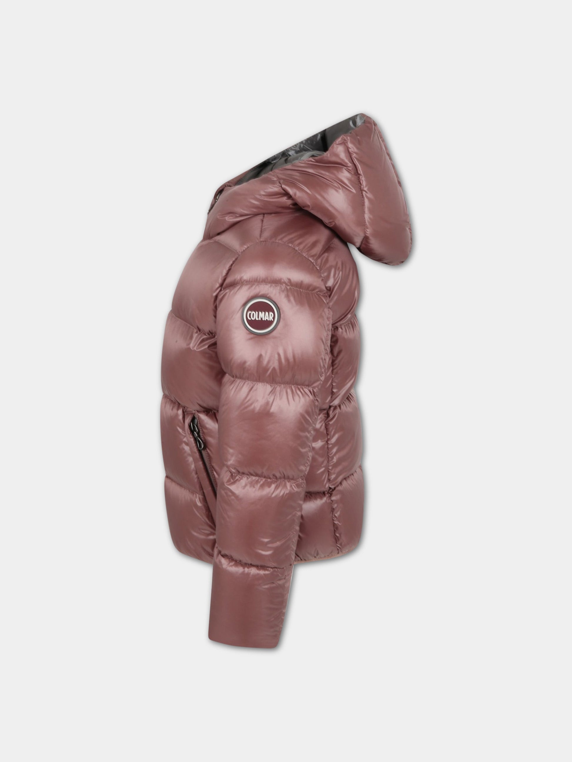 Piumino rosa per bambina con logo,Colmar Originals Kids,3406 5WG 566