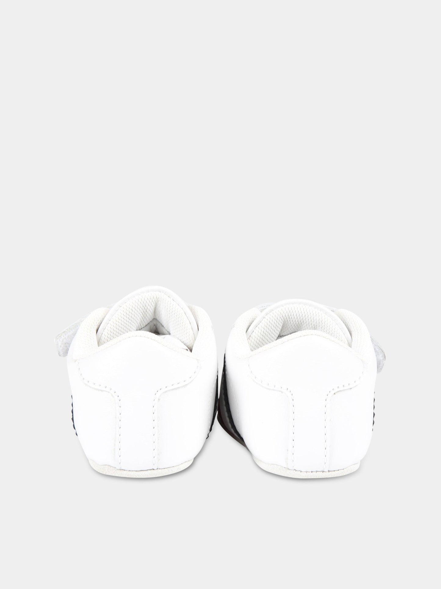 Sneakers bianche per neonato con logo,Moncler Kids,951 4M00010 01AD1 002