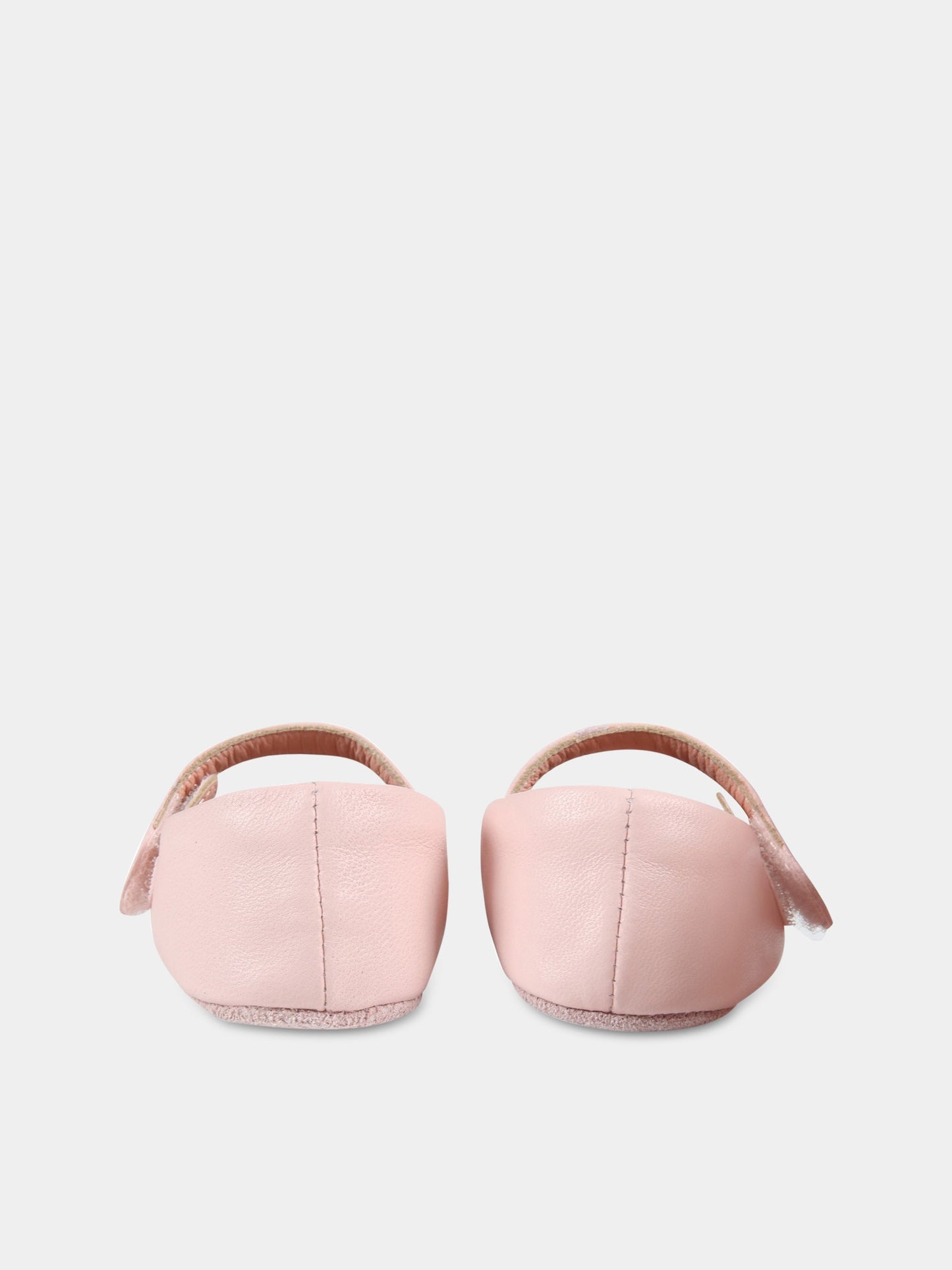 Ballerine rosa per neonata con orso e iconiche FF,Fendi Kids,BFR089 AASY F0WM9