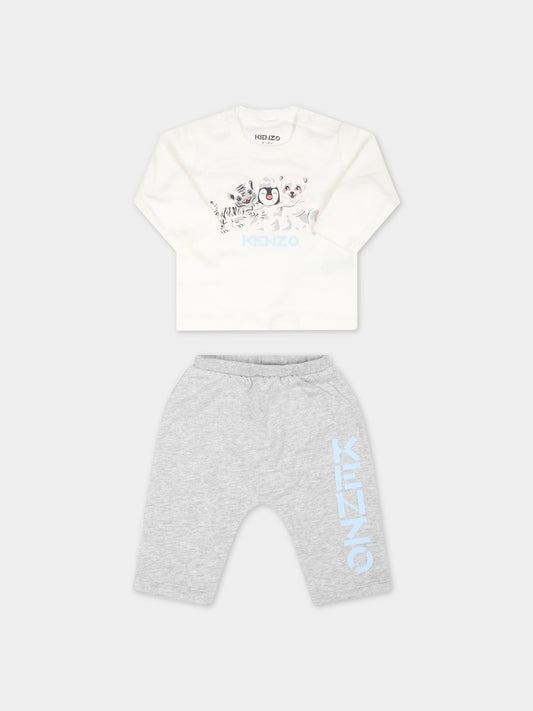 Set multicolor per neonato con animali,Kenzo Kids,K98081 10P