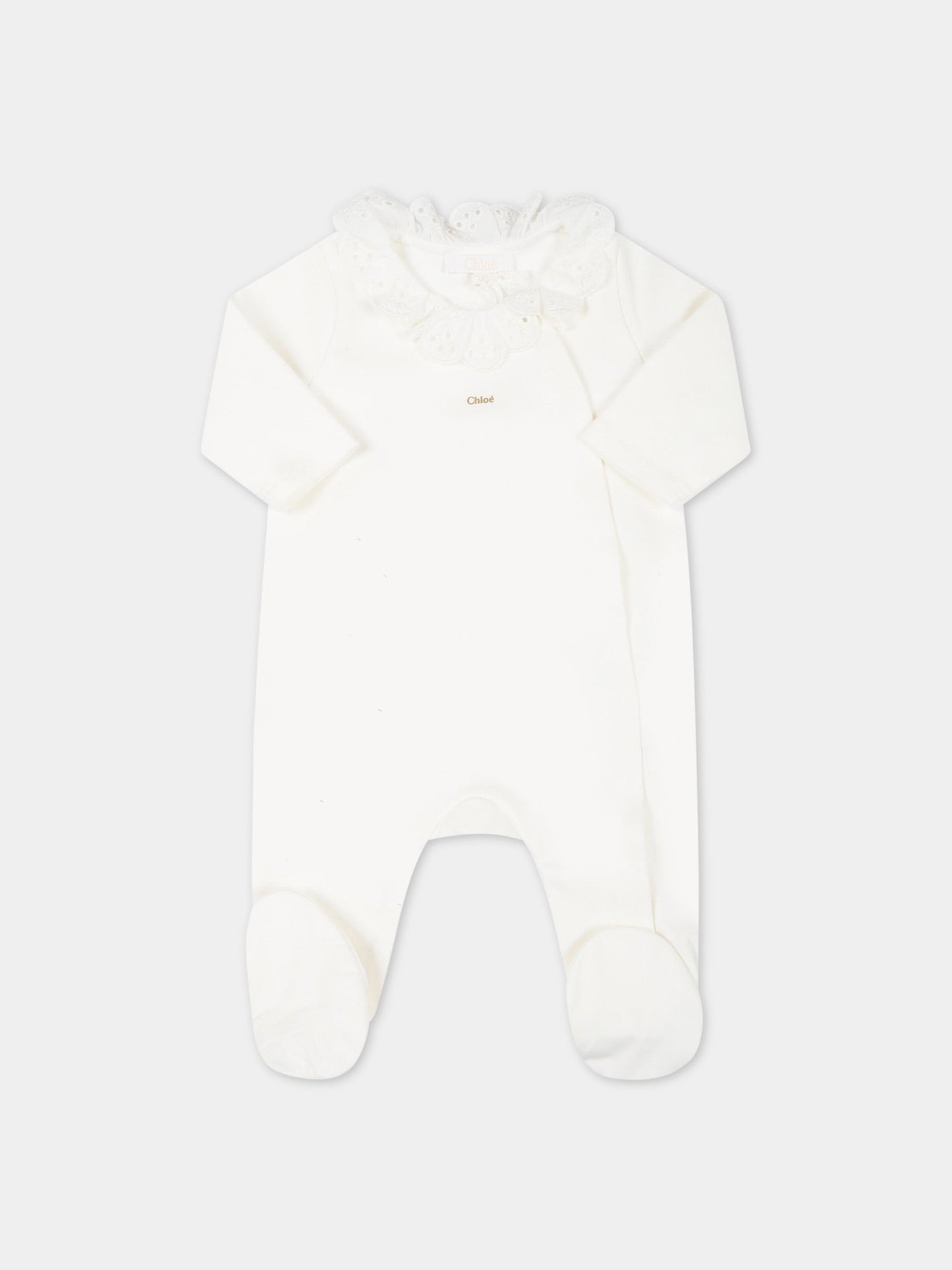 Set multicolor per neonata con logo,Chloé Kids,C97287 117