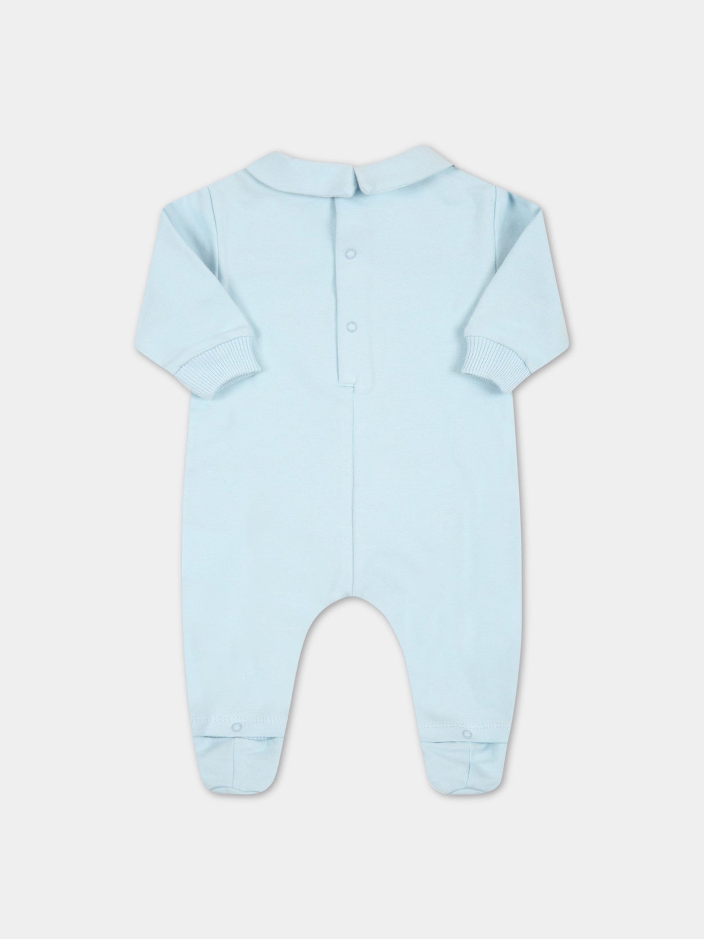 Tutina celeste per neonato con Teddy Bear,Moschino Kids,MUY04A LDA14 40304