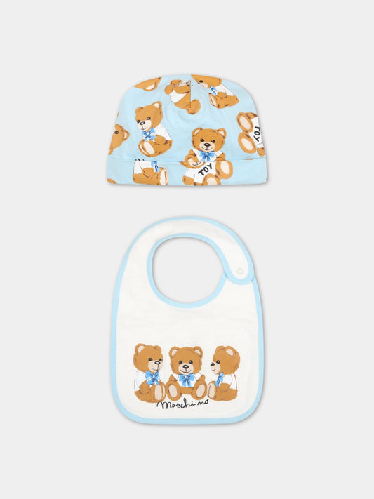 Set multicolor per neonato con teddy bears,Moschino Kids,MUY04L LAB48 82578