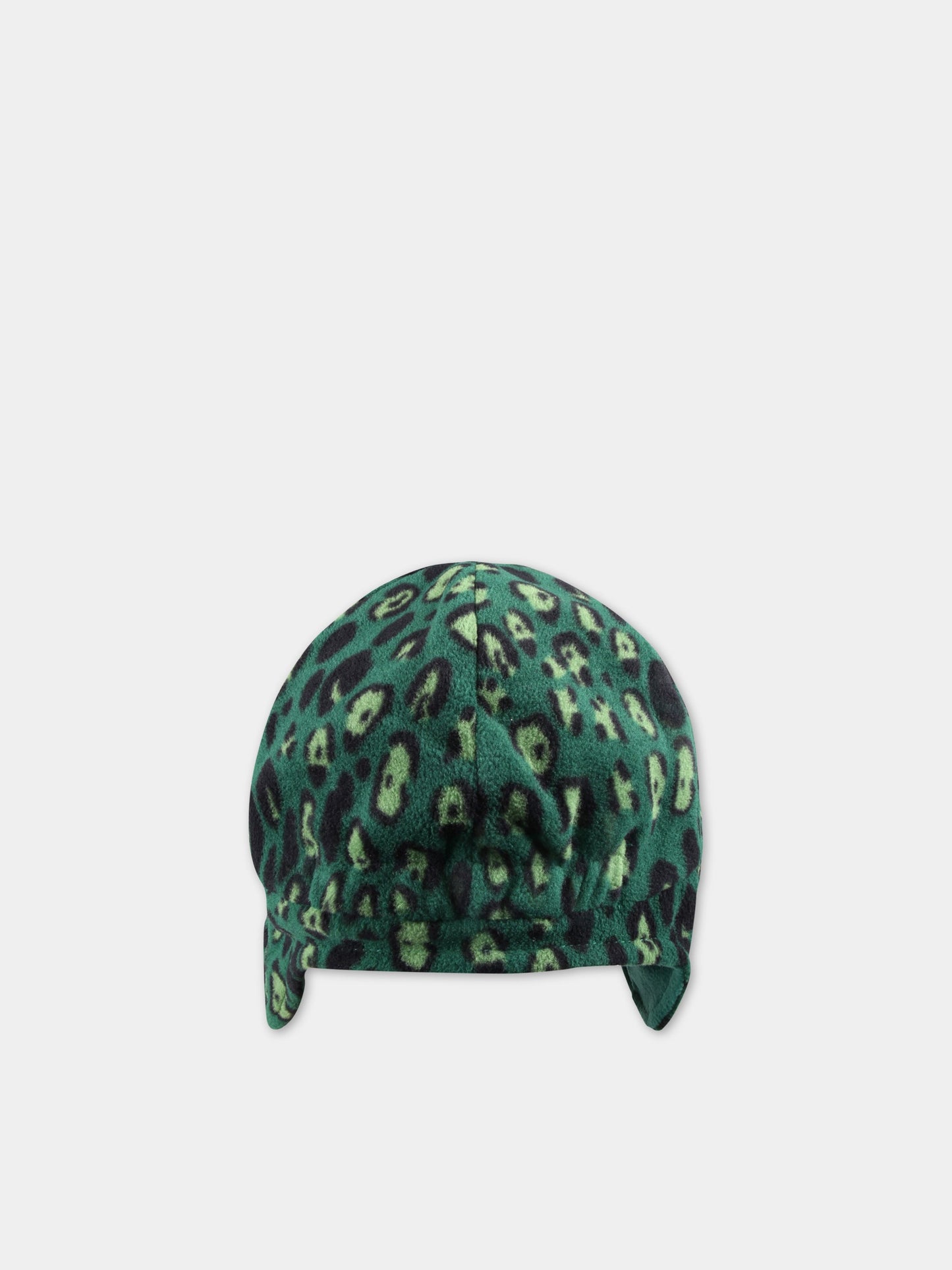 Cappello verde per bambini con stampa animalier,Mini Rodini,2276510075