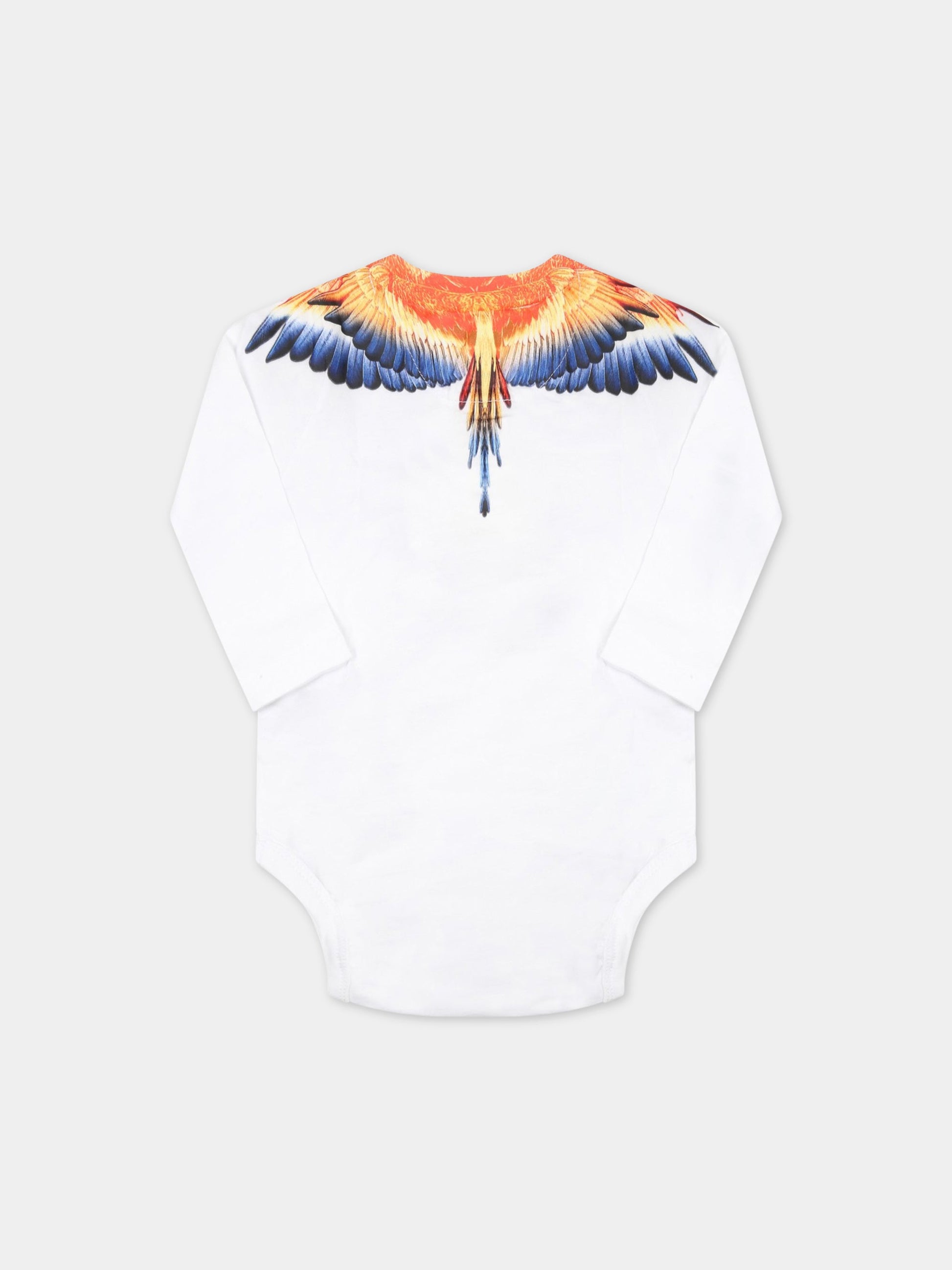 Set multicolor per neonato con ali,Marcelo Burlon Kids,CB2X002F22JER0010110