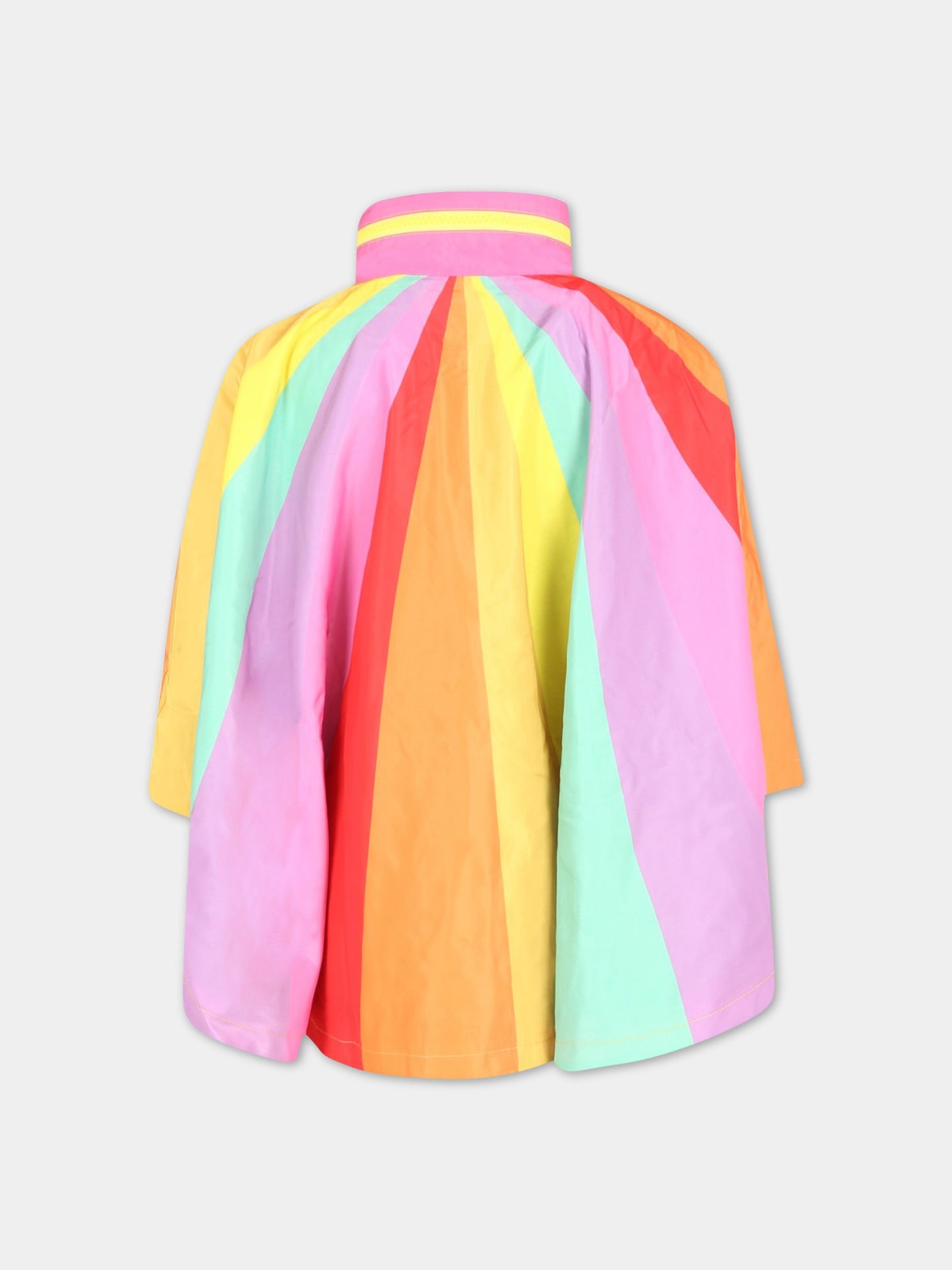 Poncho multicolor per bambina,Stella Mccartney Kids,8R2A73 Z0543 999MC