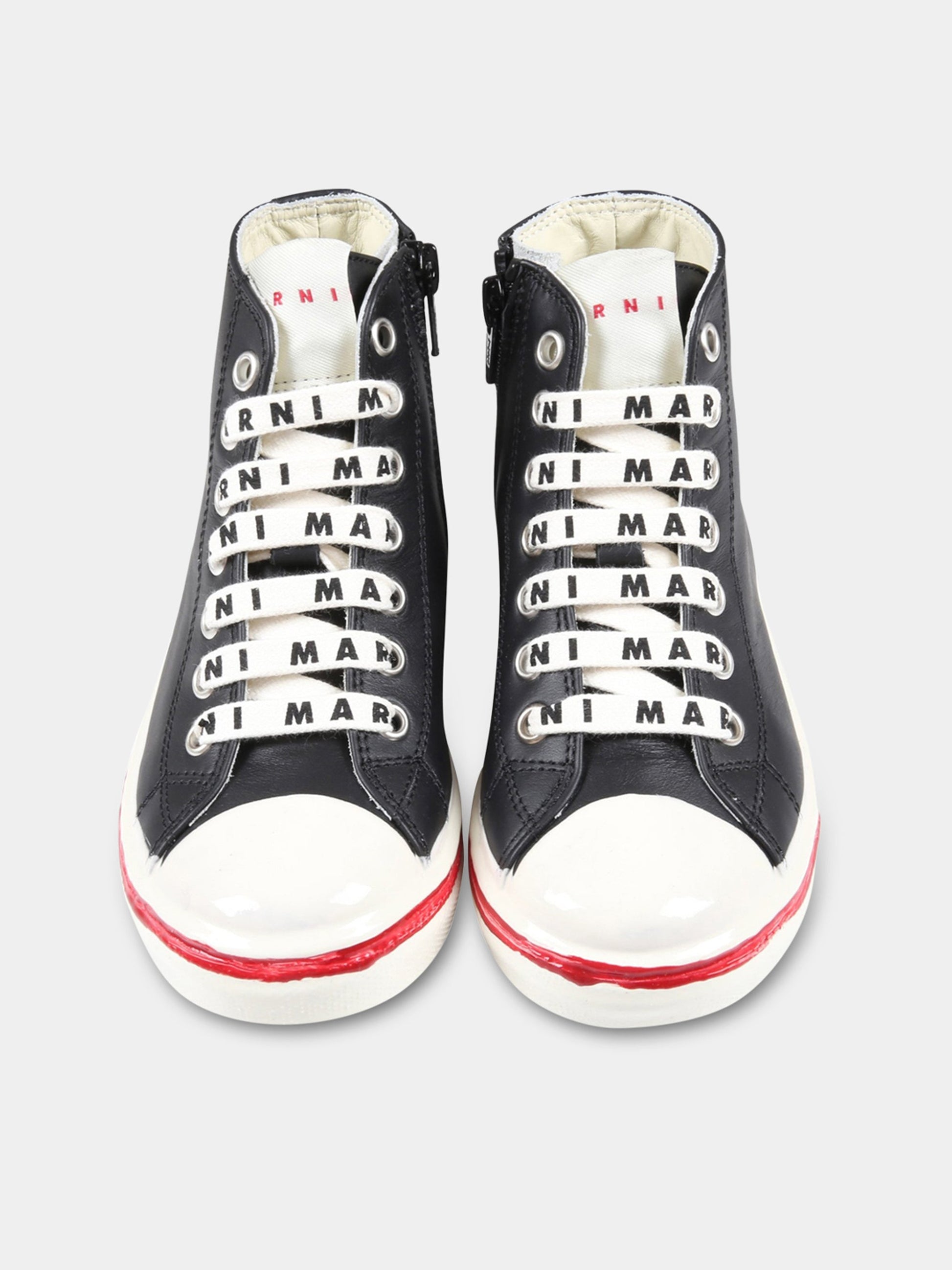 Sneakers nere per bambini con loghi,Marni Kids,71606 1