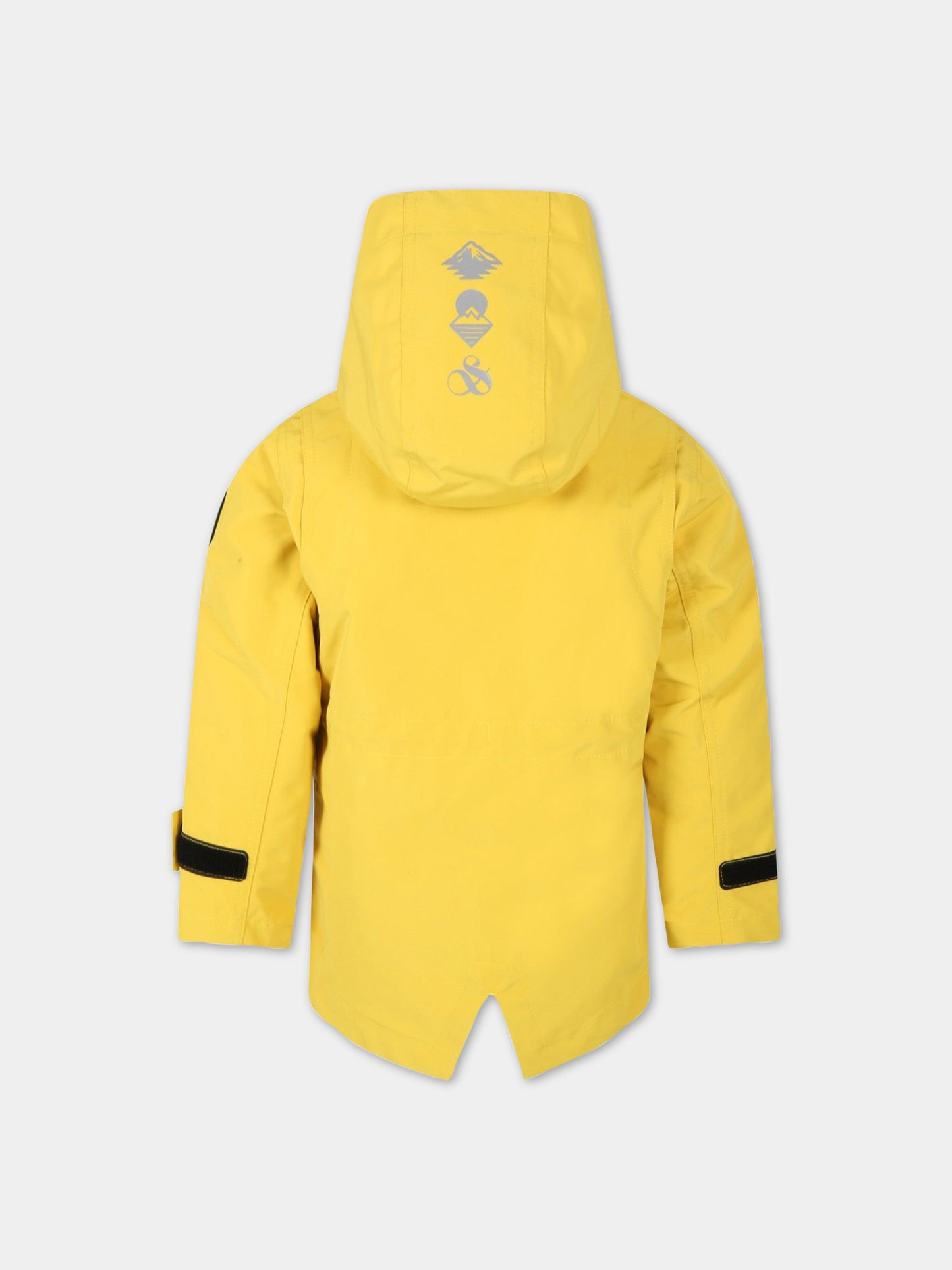 Parka giallo per bambino con patch,Scotch&soda,171178 0244