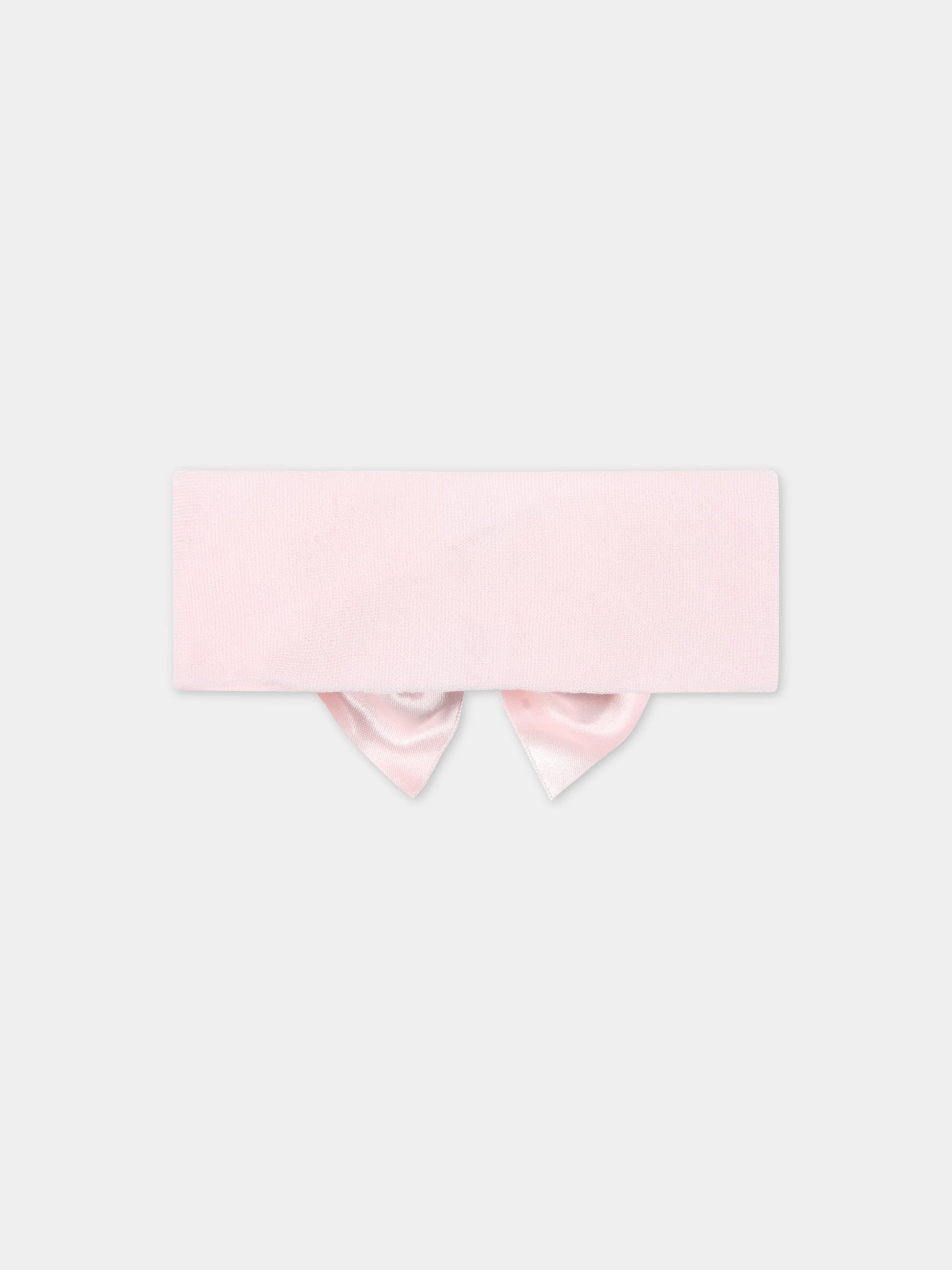 Fascia rosa per neonata con fiocco,Story Loris,23068 2R