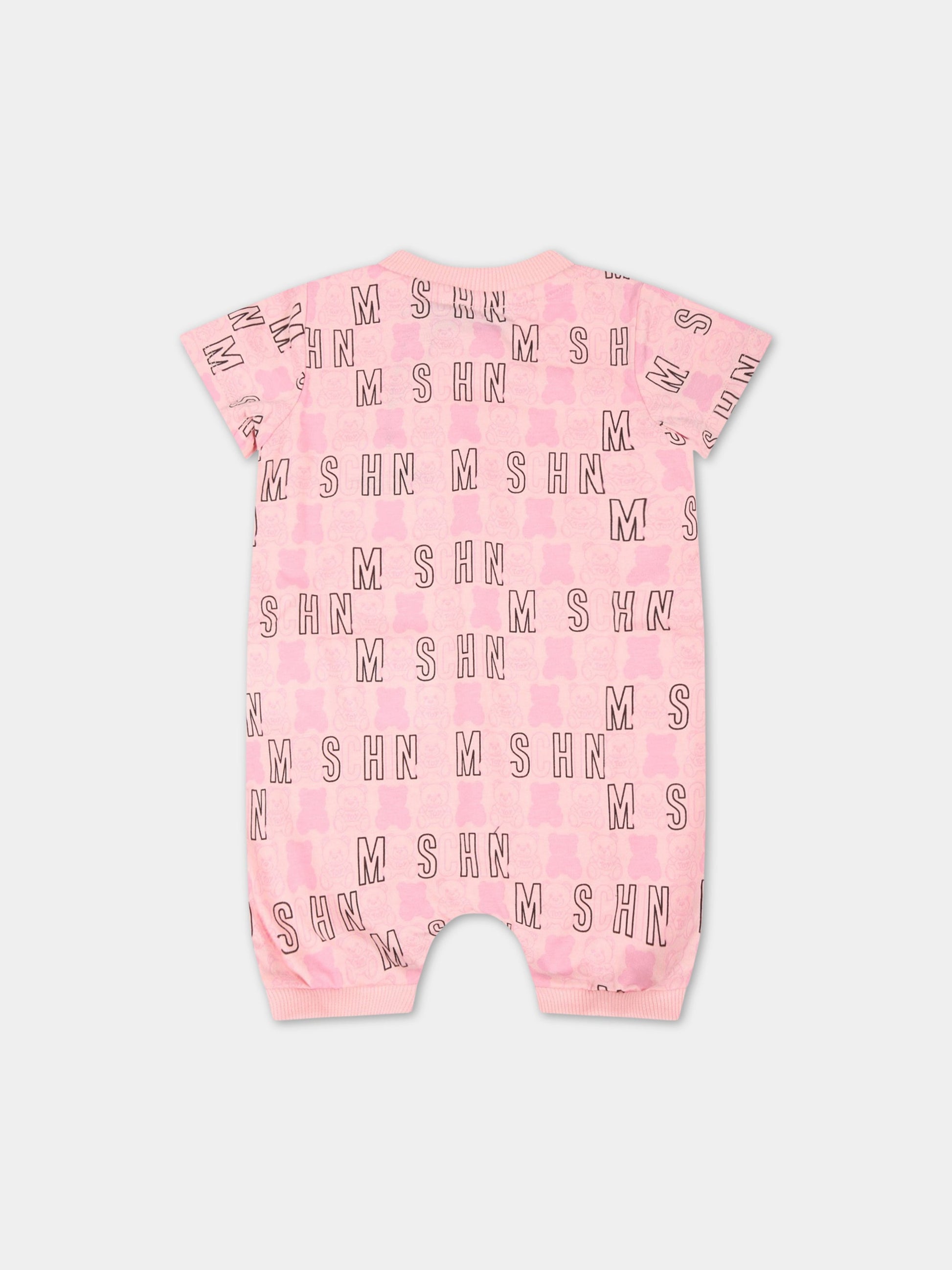 Set multicolor per neonata con loghi,Moschino Kids,MNY02P LAB31 82789