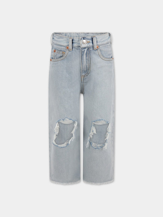 Jeans celeste per bambina,Mm6 Maison Margiela,M60091 MM052 M61