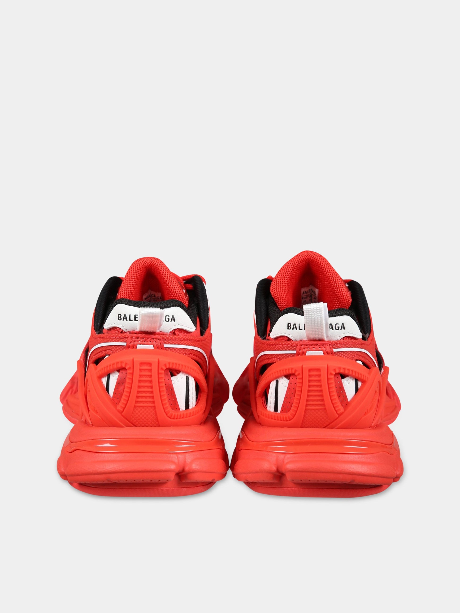 Sneakers rosse per bambino con logo,Balenciaga,690494 W3GN2 6591