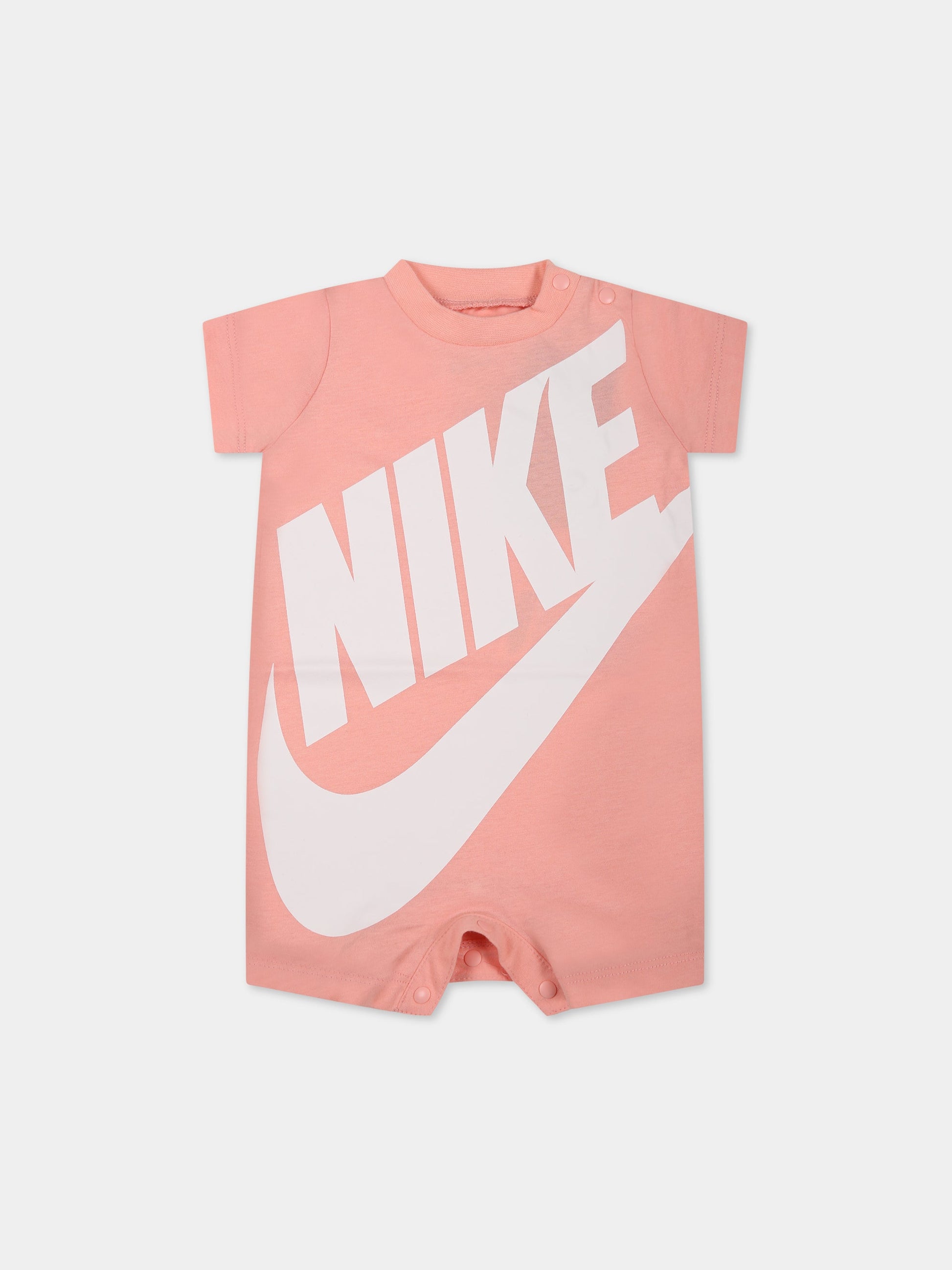 Pagliaccetto rosa per neonata con logo,Nike,5ND369 A6P