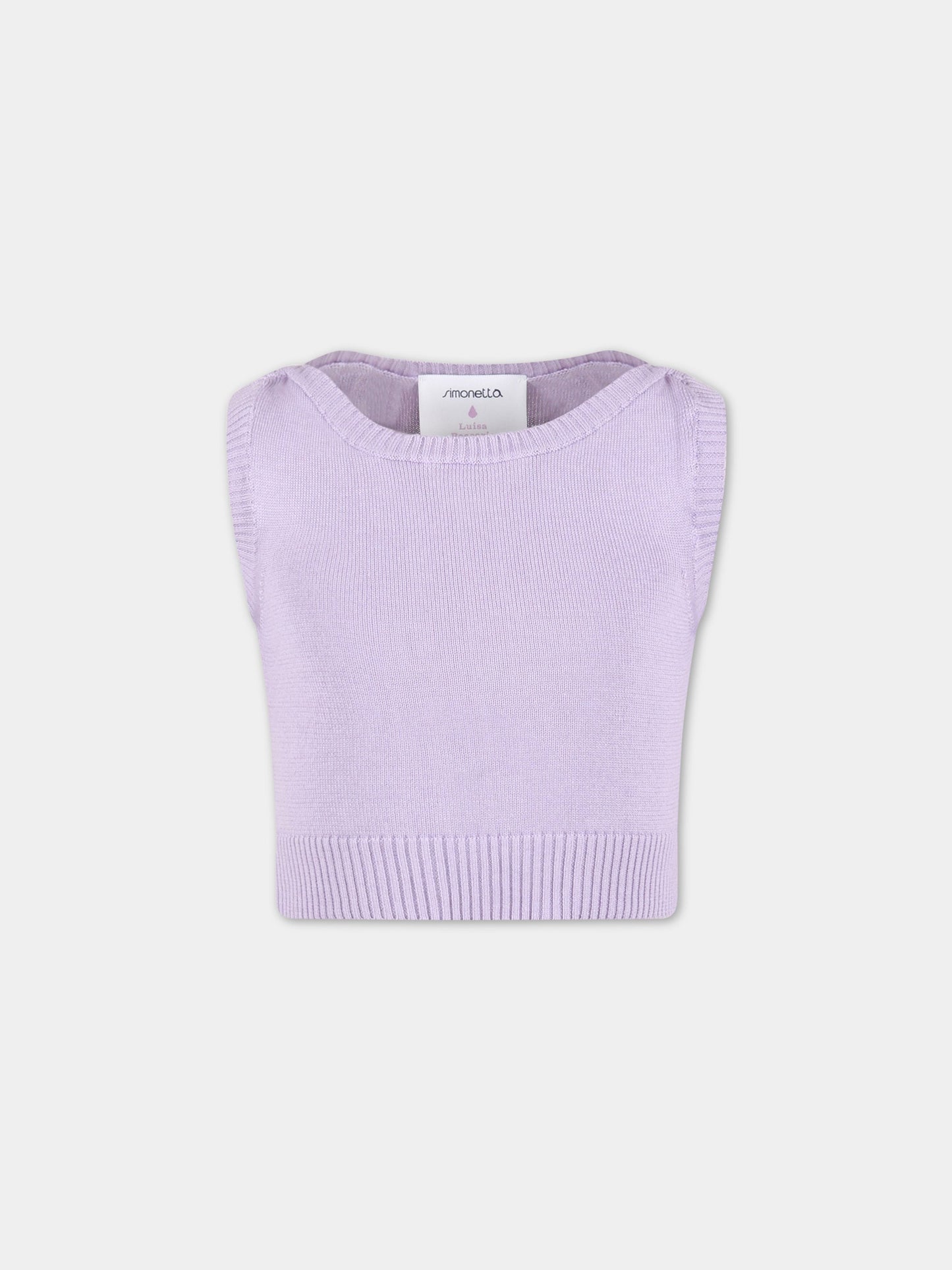 Gilet viola per bambina,Simonetta,SS9A22 X0006 572