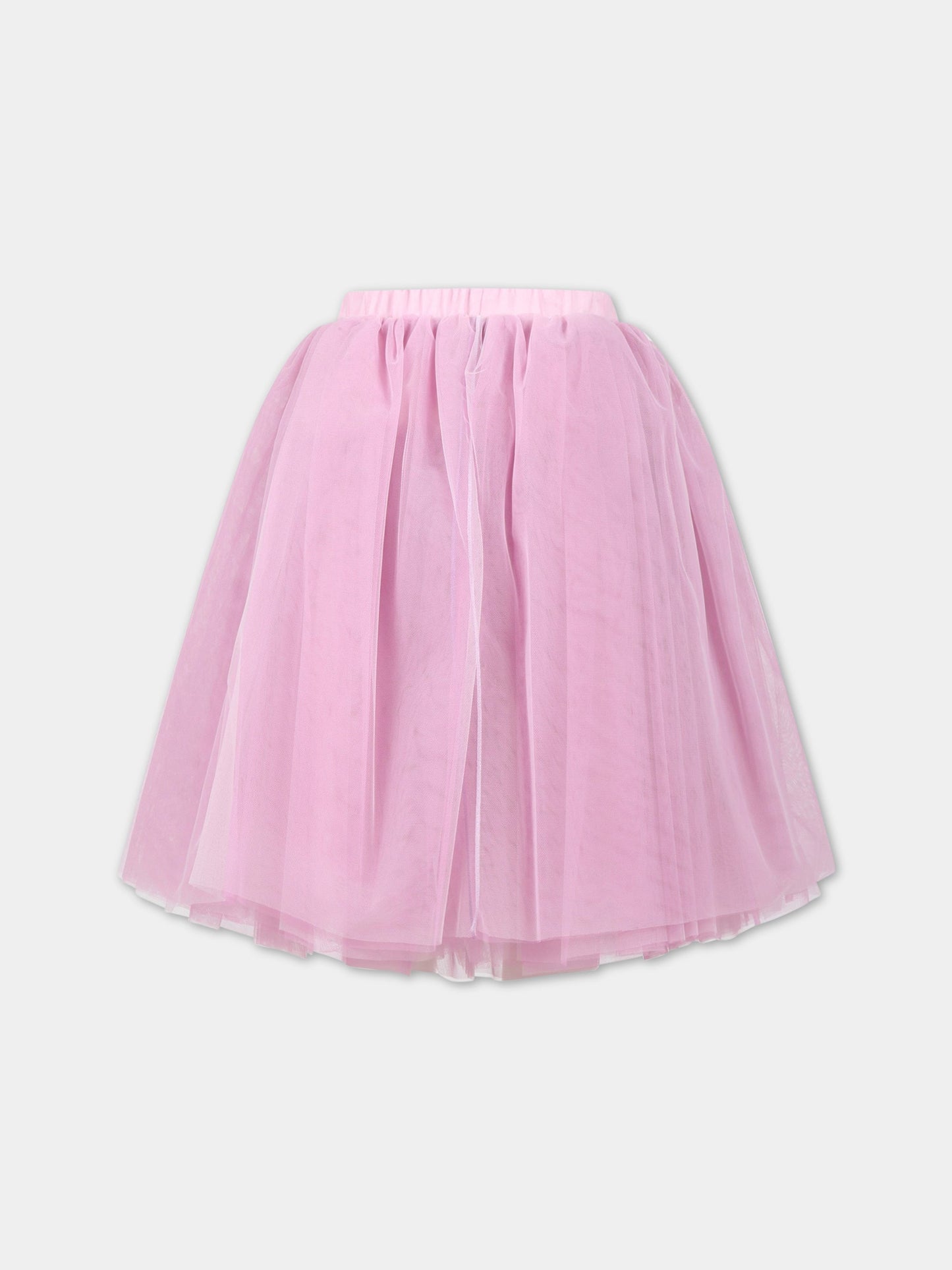 Gonna rosa per bambina in tulle,Simonetta,SS7A14 T0002 522