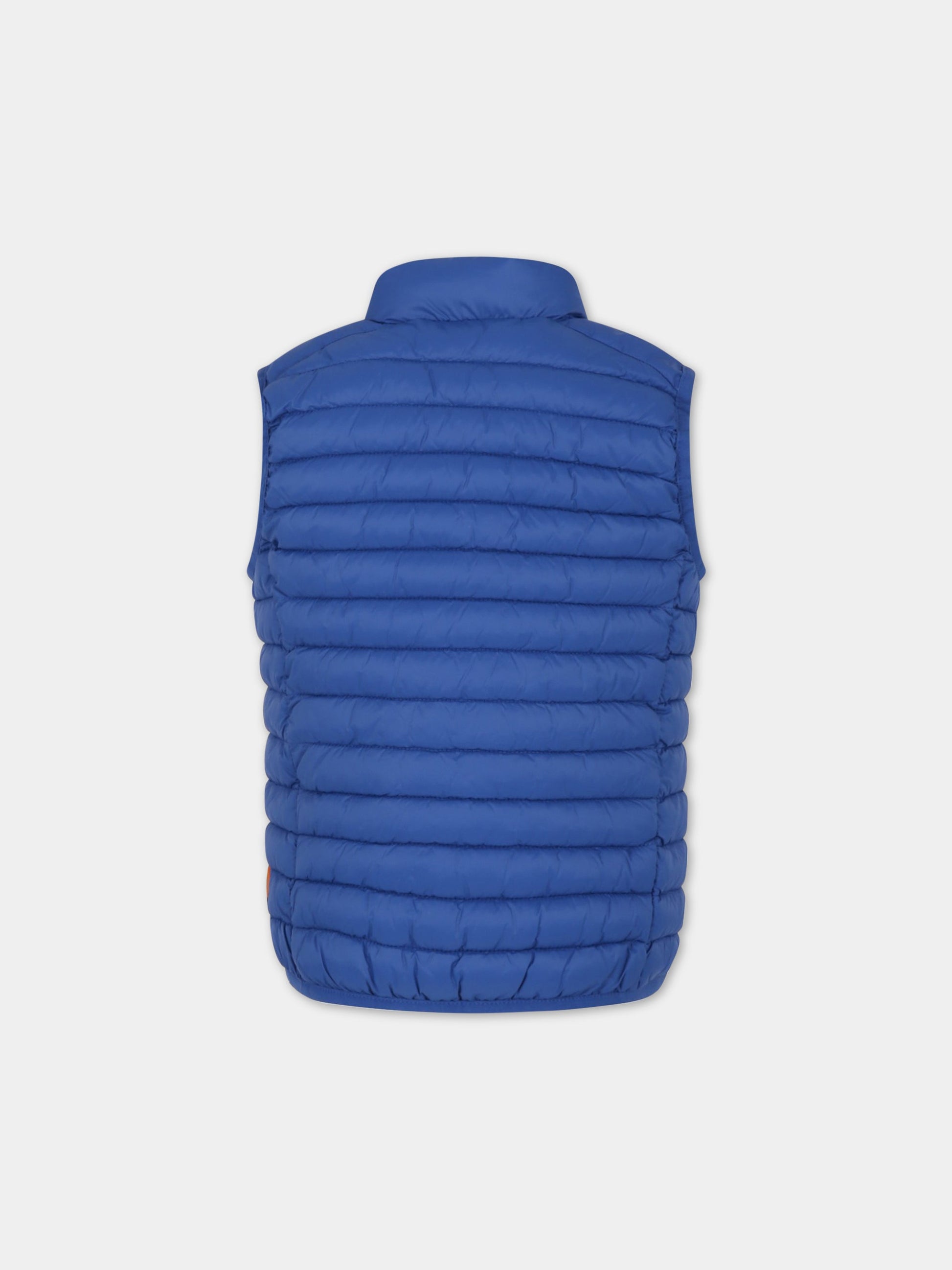 Gilet blu per bambino con logo iconico,Save The Duck Kids,J82430X GIGA16 90012