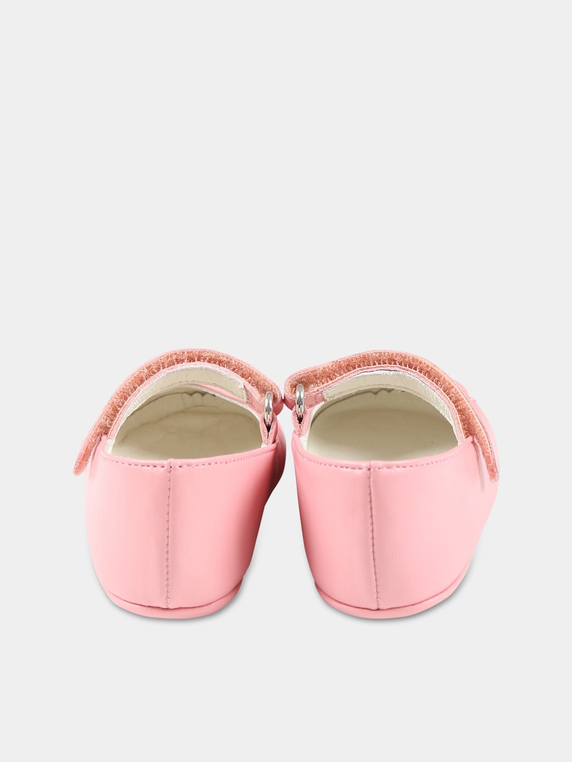 Ballerine rosa per neonata con Morsetto,Gucci Kids,681320 1D700 5815