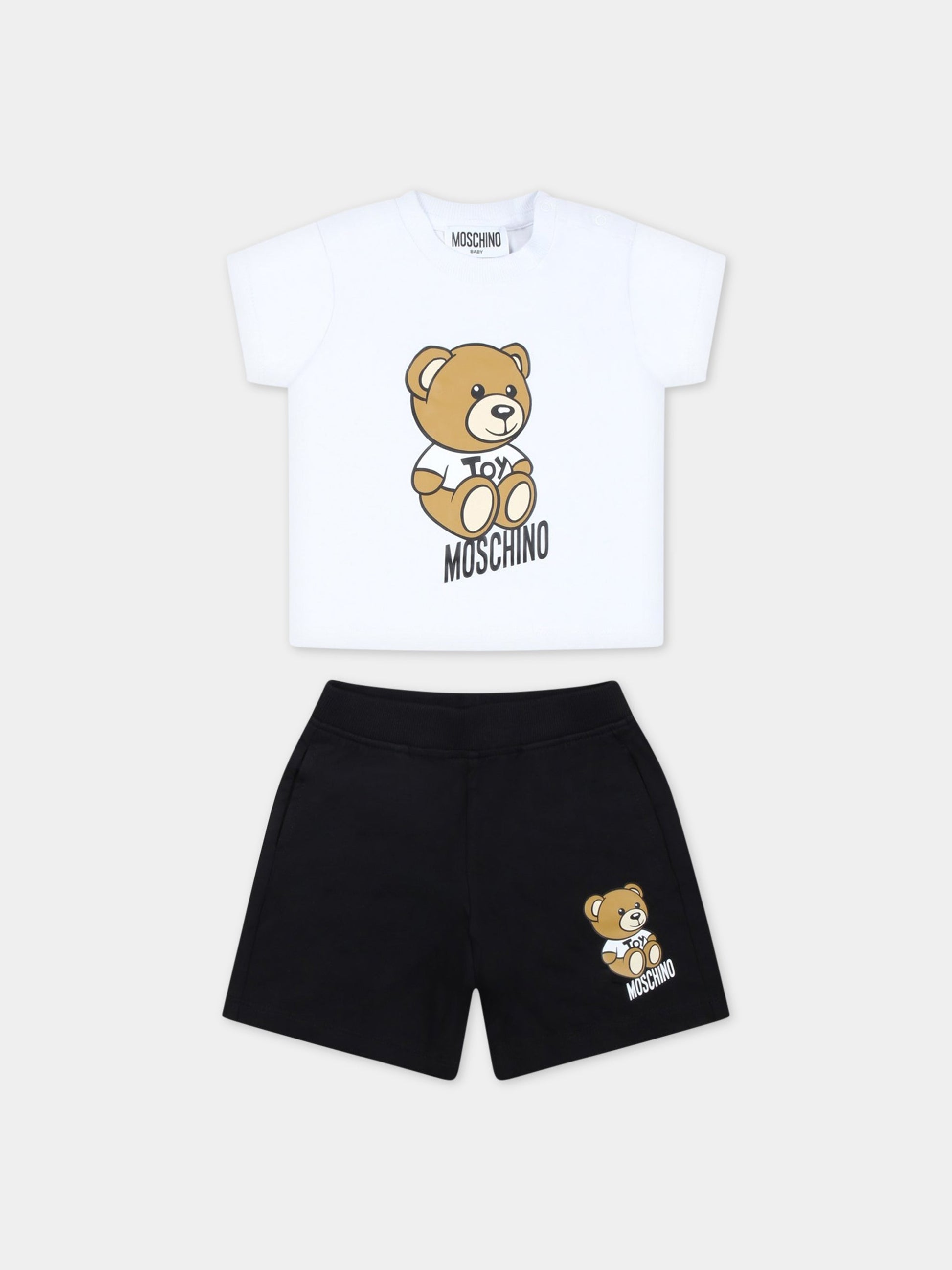 Completo multicolor per neonato con Teddy Bear,Moschino Kids,MPG00M LBA10 80359