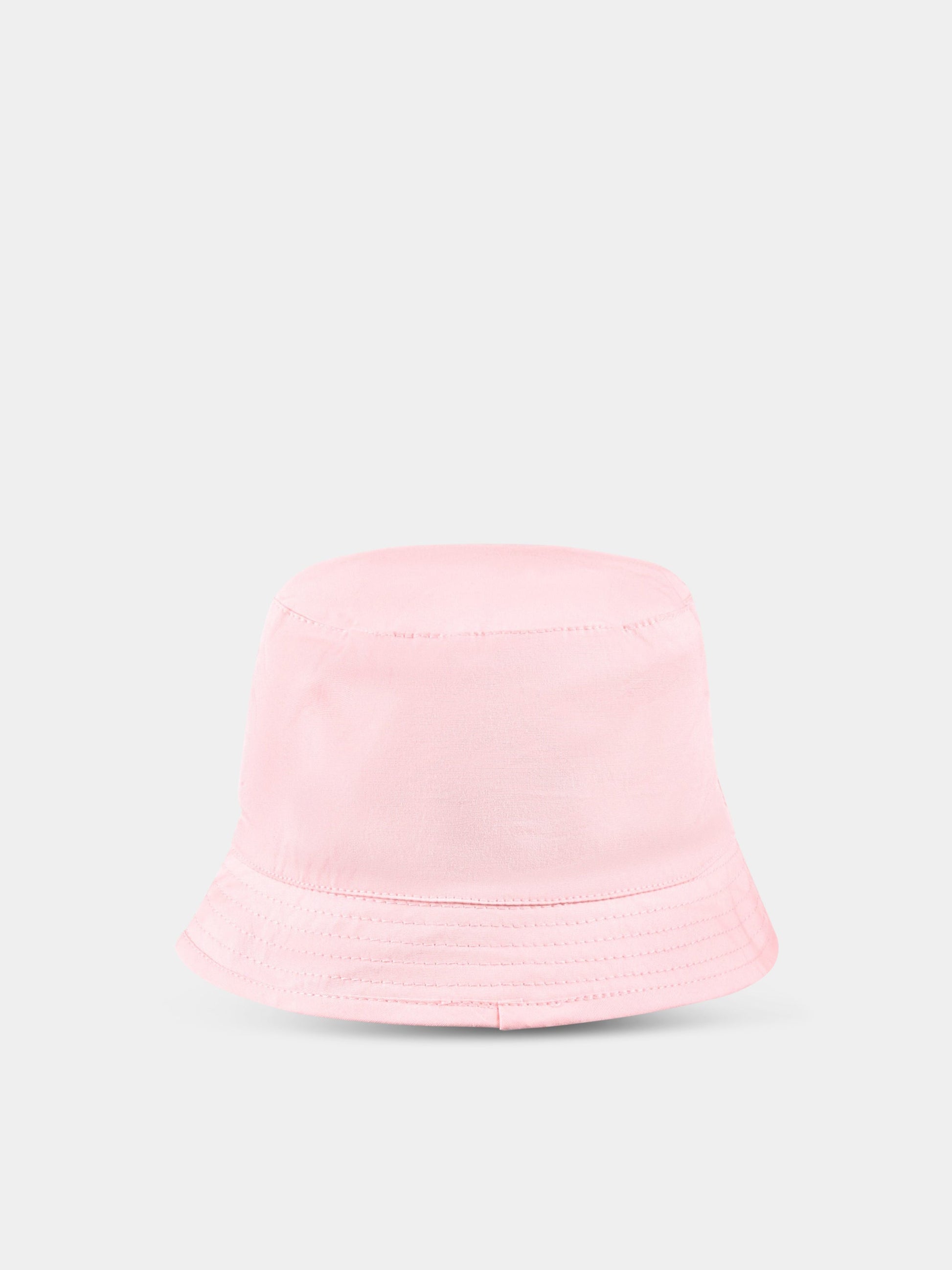 Cloche rosa per neonata con Teddy Bear e logo,Moschino Kids,MMX04A LMA01 50209