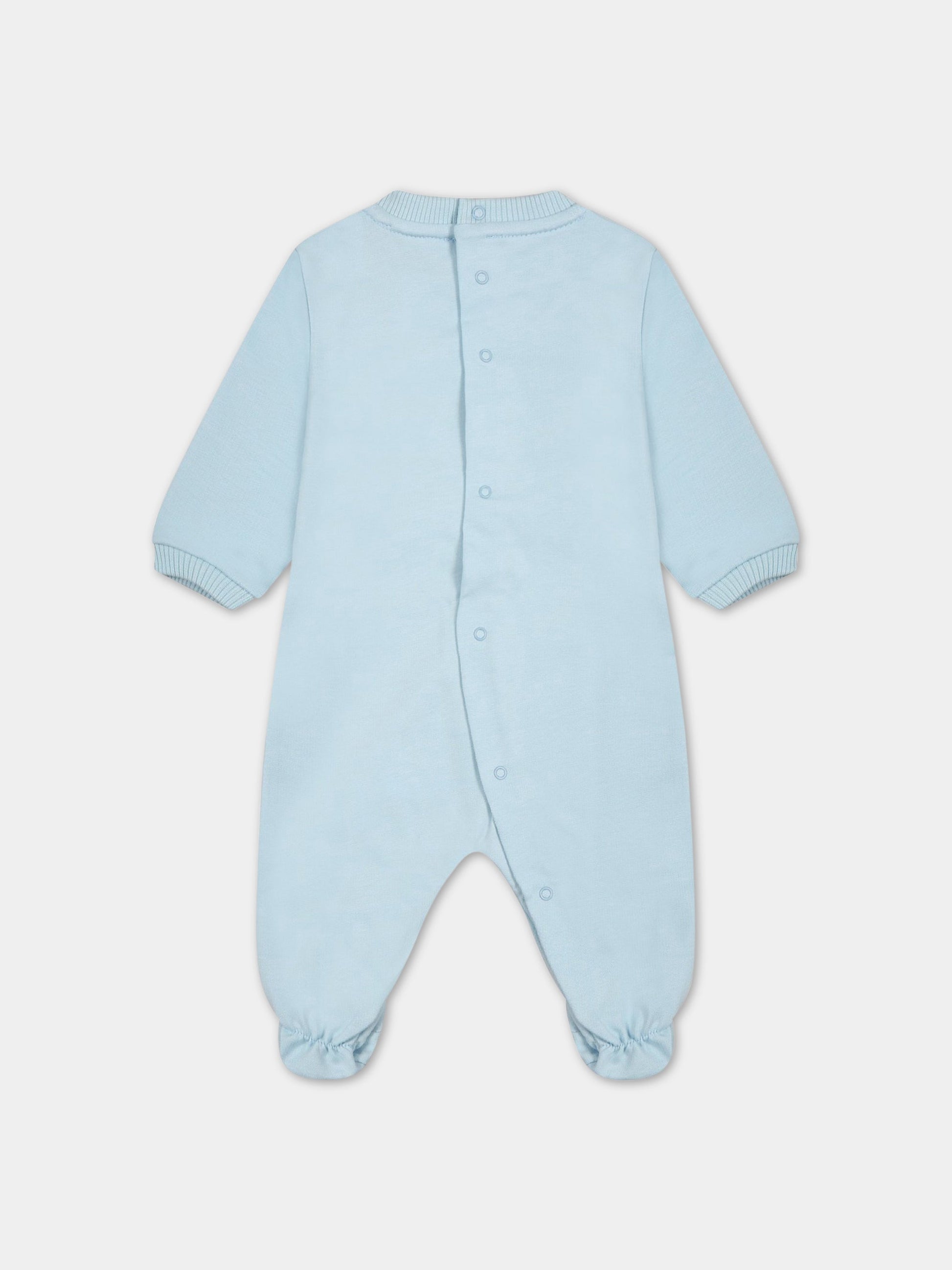 Set celeste per neonato con Teddy Bear,Moschino Kids,MMY03I LCA19 40304