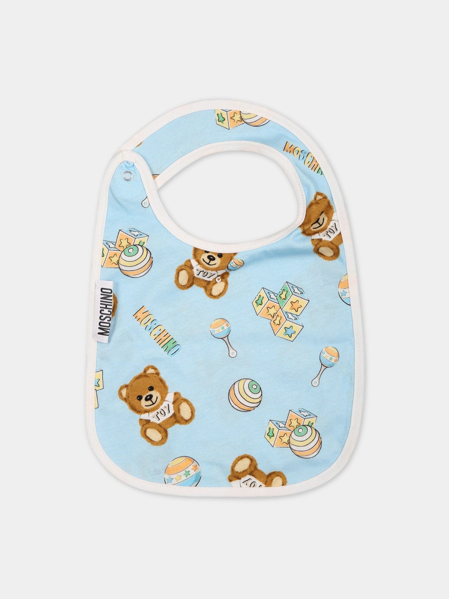 Set celeste per neonato con Teddy Bear,Moschino Kids,MMY03I LCA19 40304