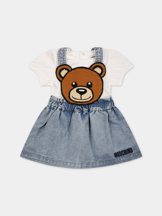 Completo multicolor per neonata con Tedy Bear,Moschino Kids,MDG00T LDE13 40018