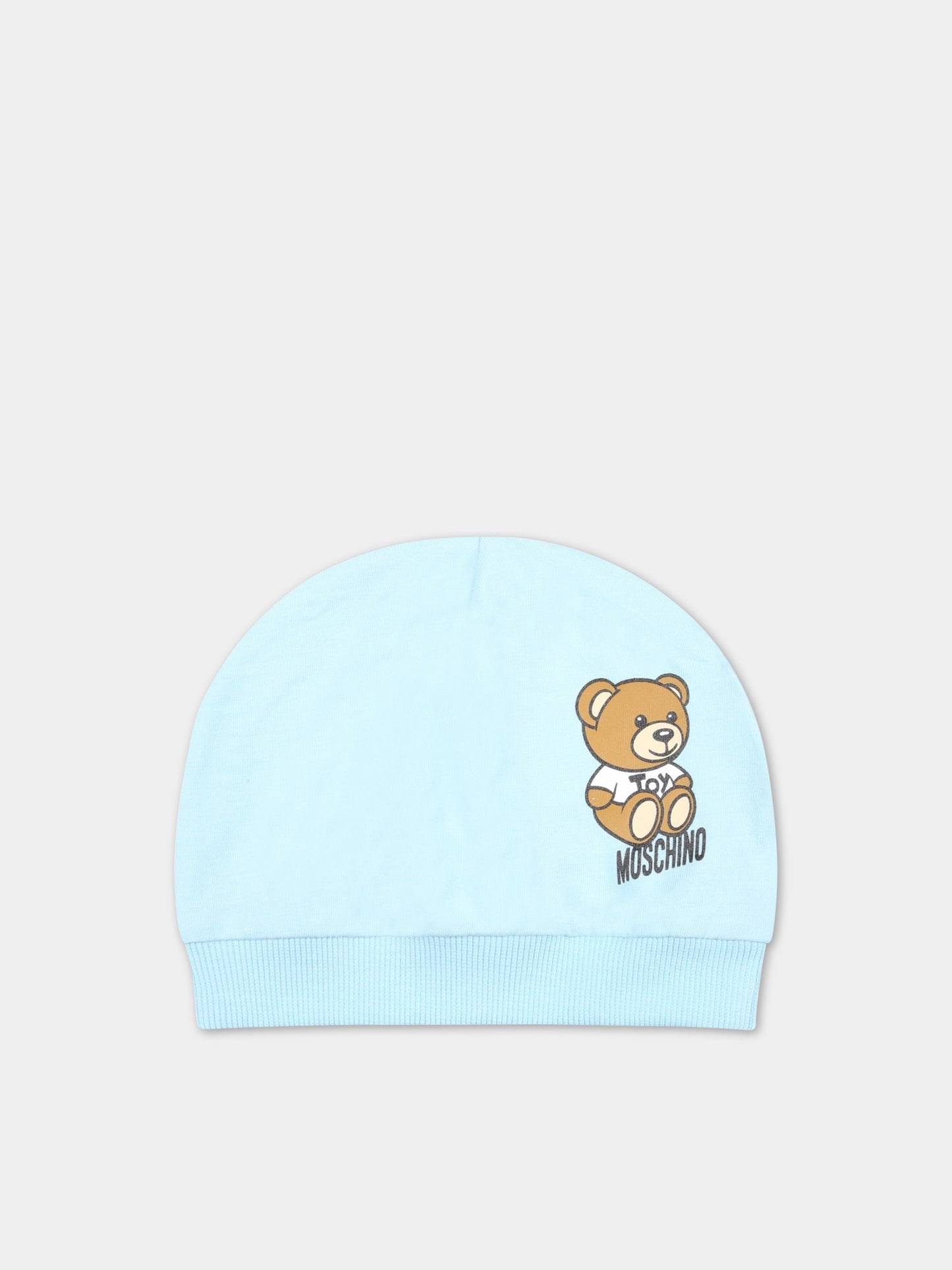 Set celeste per neonato con Teddy Bear,Moschino Kids,MUY04R LBA10 40304