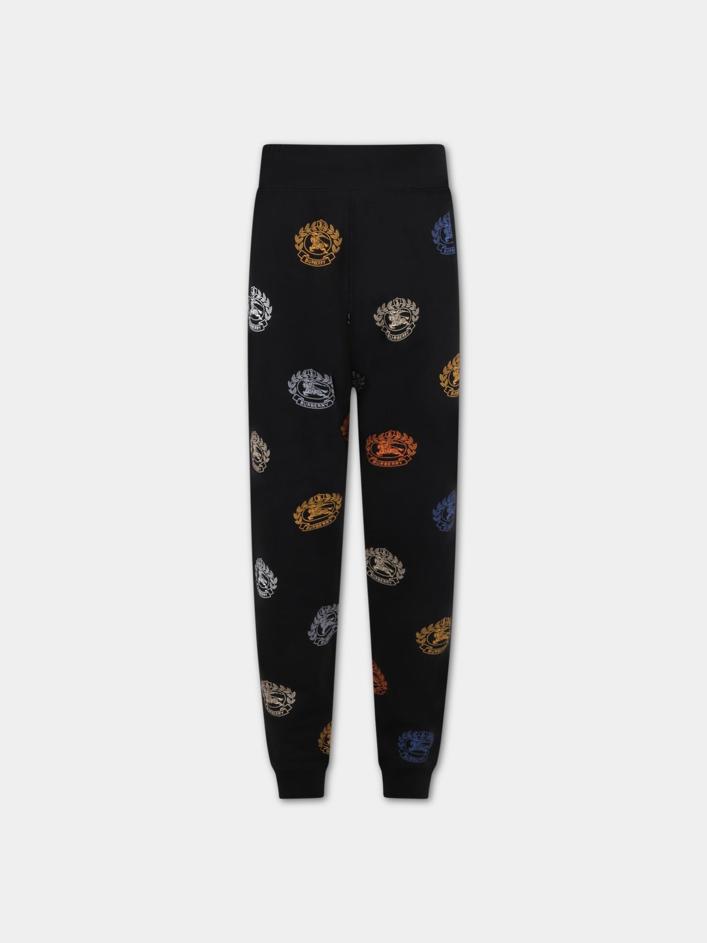 Pantaloni neri da tuta per bambino con logo,Burberry Kids,8063439