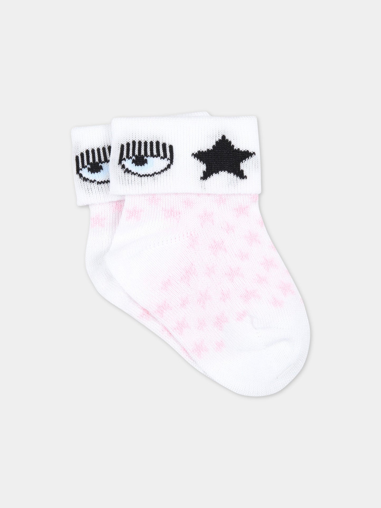 Set multicolor per neonata con iconico occhiolino,Chiara Ferragni Collection,55A005 1083 0090