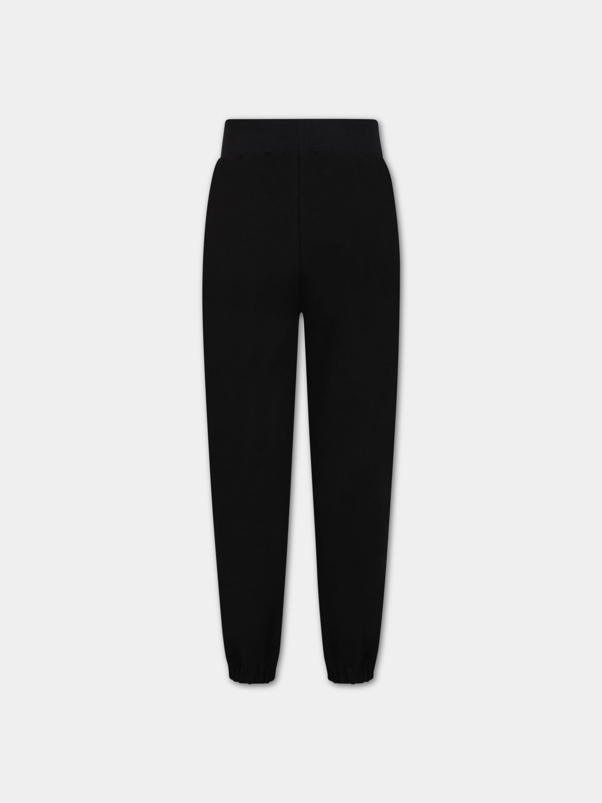 Pantaloni neri per bambina con iconico occhiolino e stella,Chiara Ferragni Collection,51A410 1250 0050
