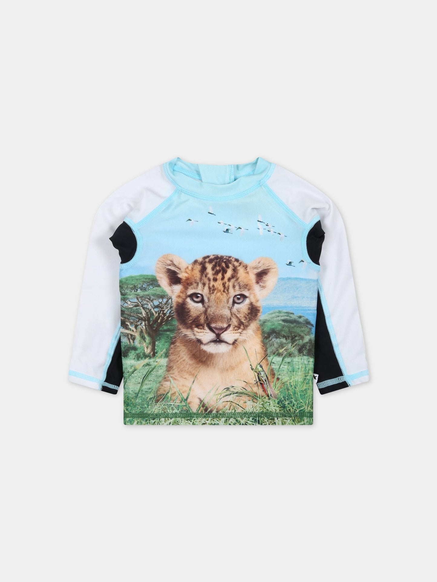 T-shirt multicolor per neonato con tigre,Molo,8S23P201 7915