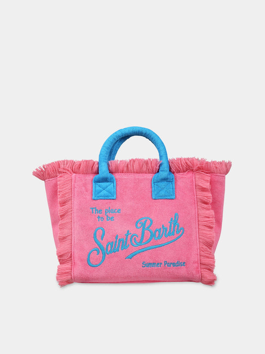 Borsa rosa per bambina con logo,Mc2 Saint Barth,COLETTE SPONGE 7732 EMB