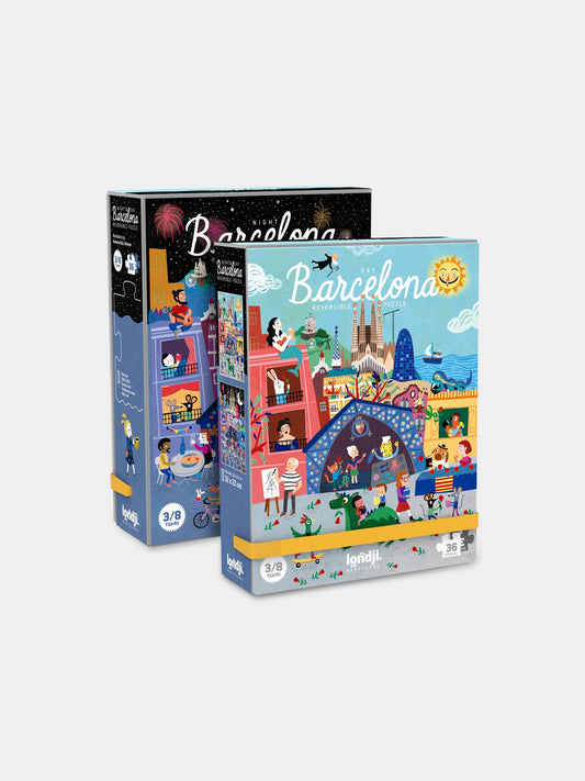 Puzzle multicolor per bambini con Barcellona,Londji,PZ145U