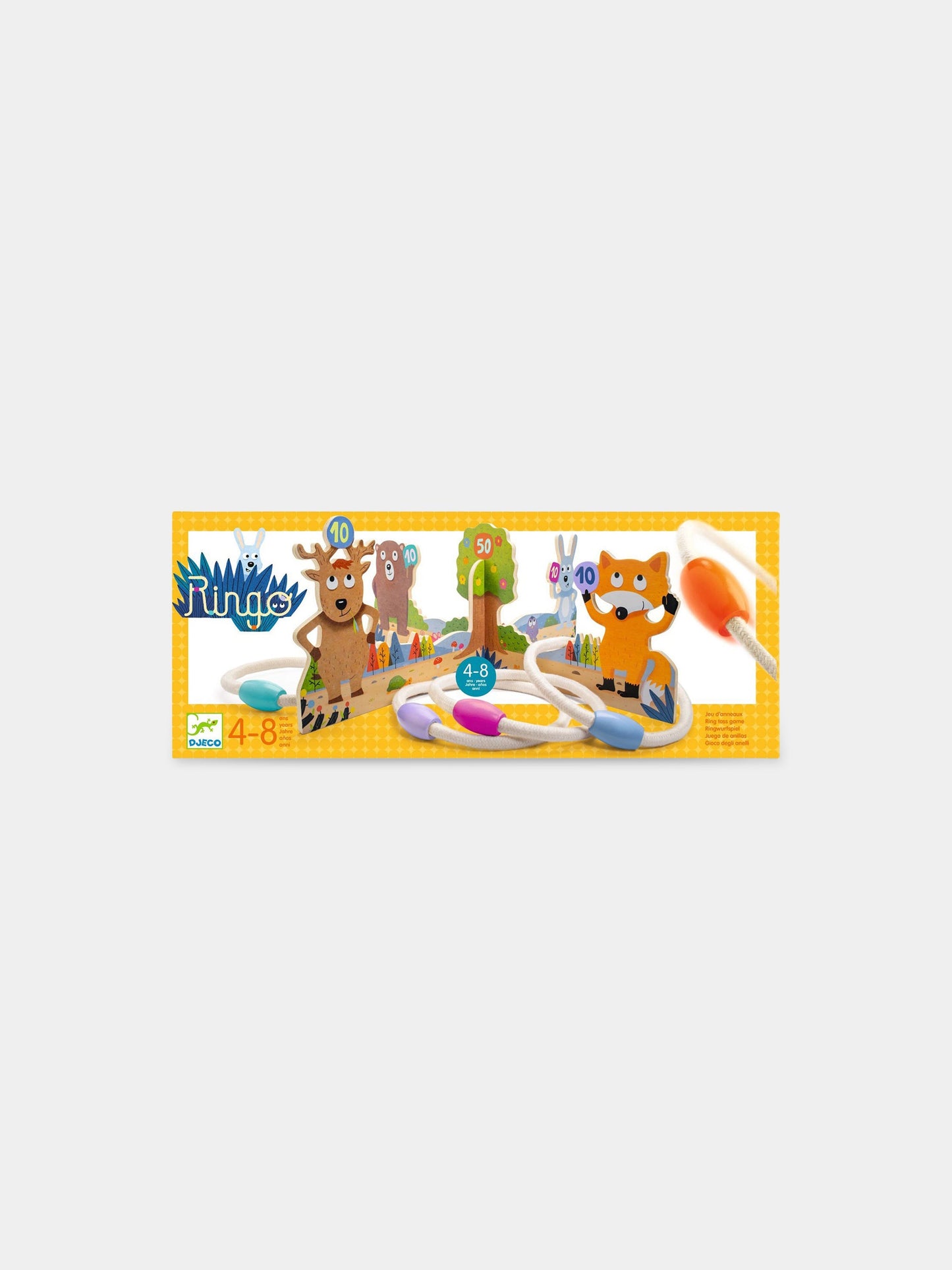 Gioco multicolor di lancio per bambini con animali,Djeco,DJ02044