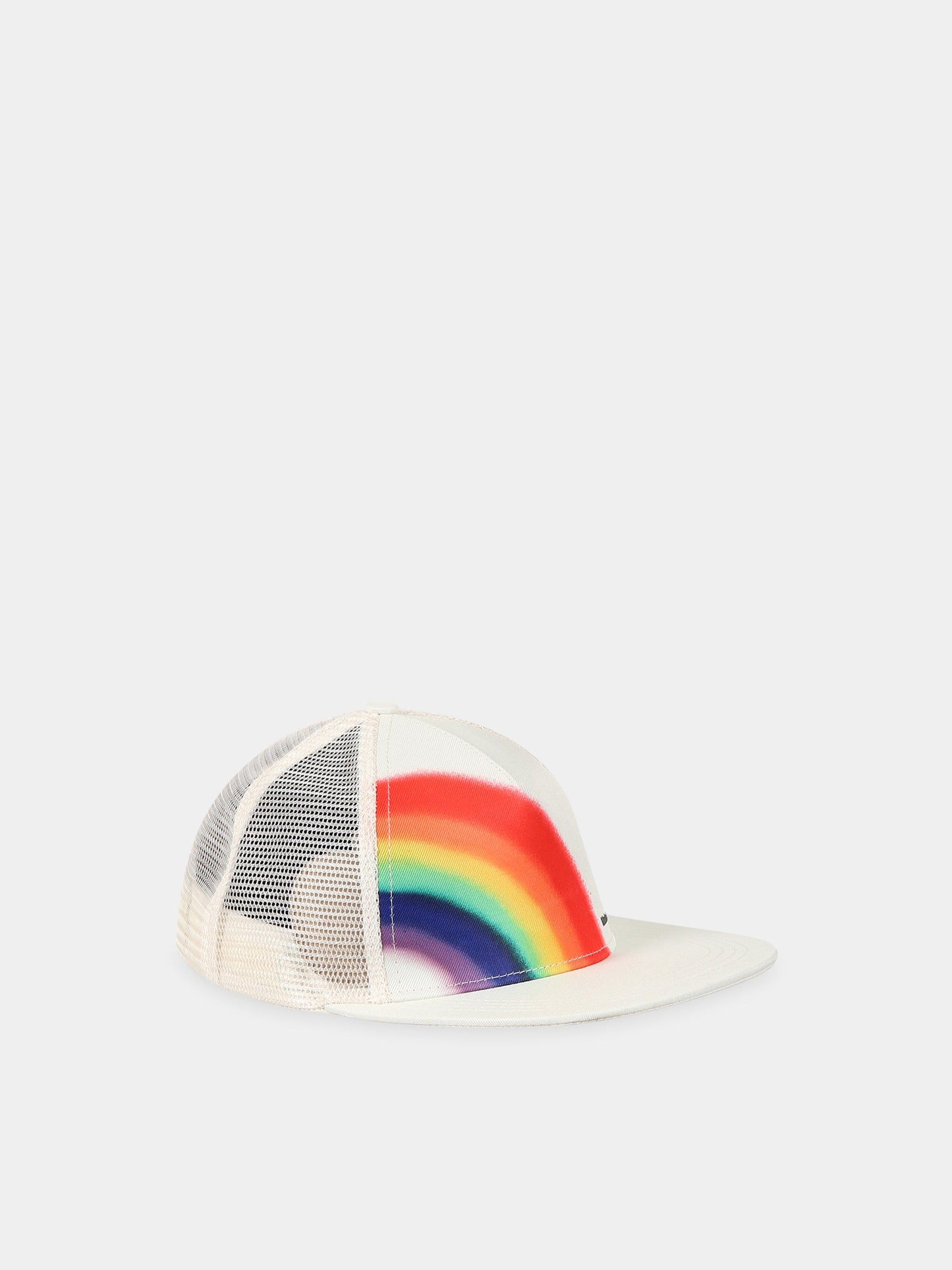 Cappello bianco per bambini con arcobaleno e logo,Molo,7W23Y301 3268