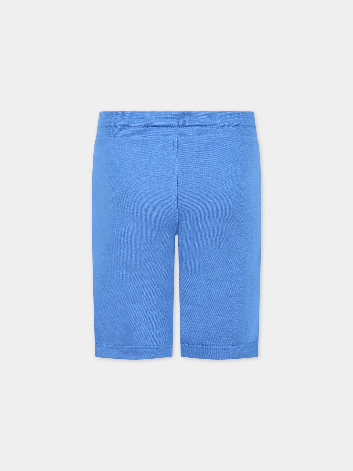 Shorts azzurri per bambino con logo,Hugo Boss,J24748 871