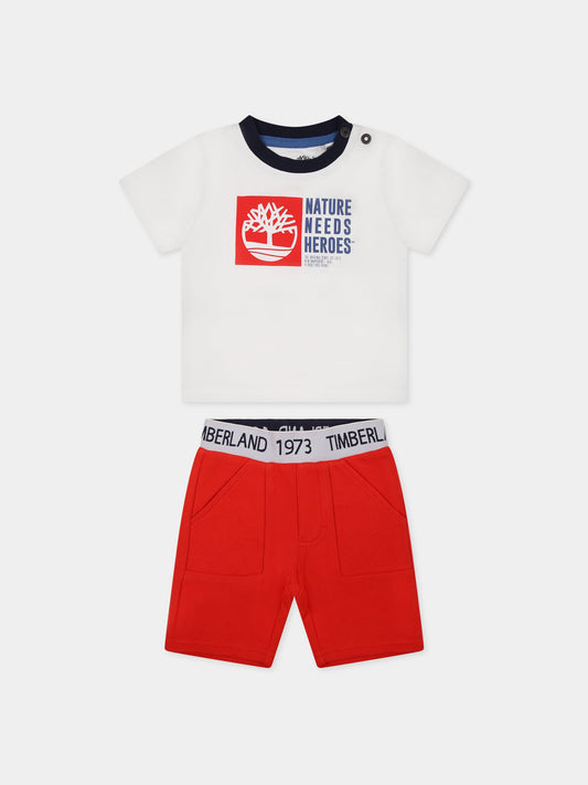 Completo multicolor per neonato con logo,Timberland,T08178 10B