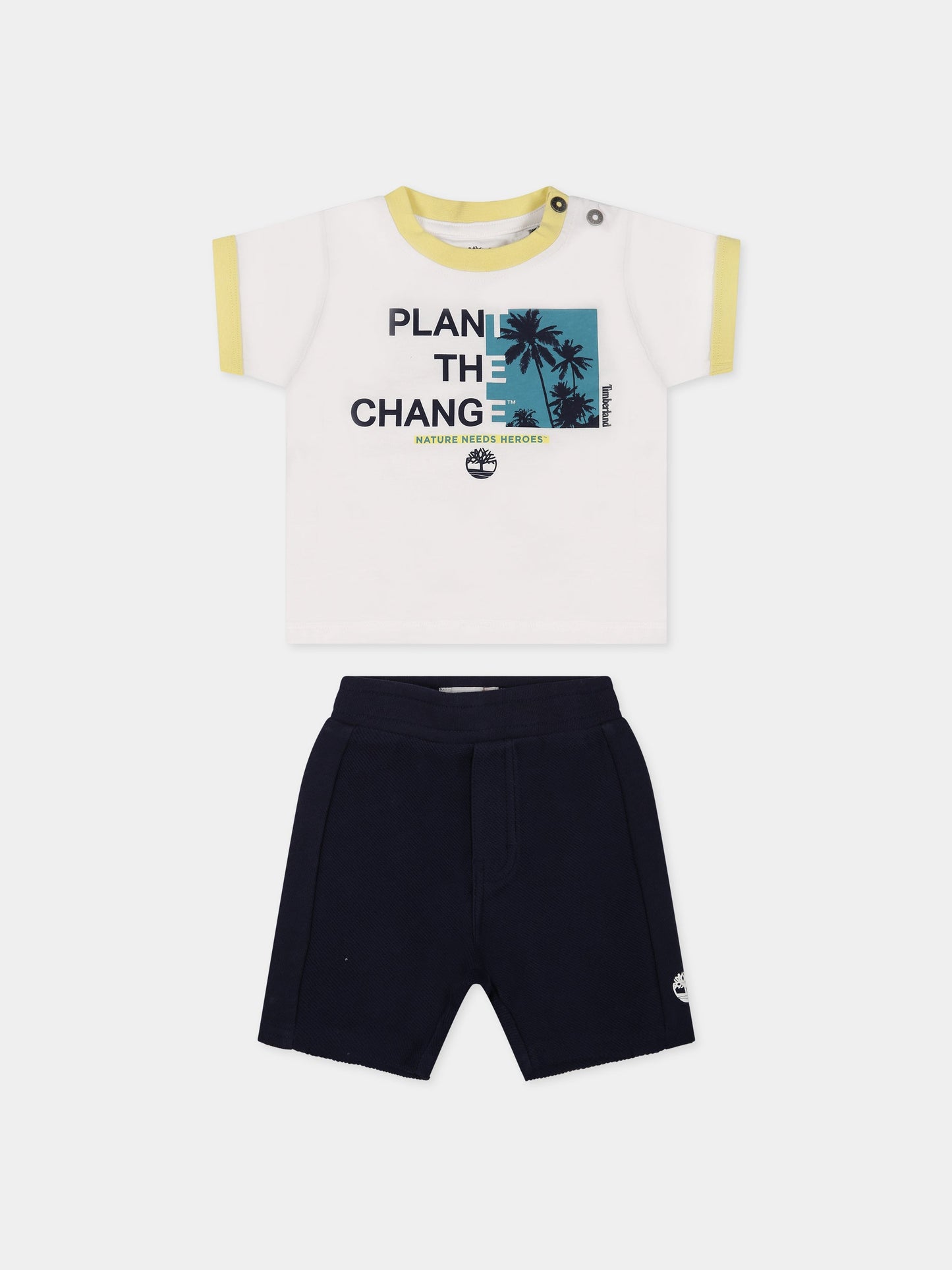 Completo multicolor per neonato con stampa e logo,Timberland,T08179 10B
