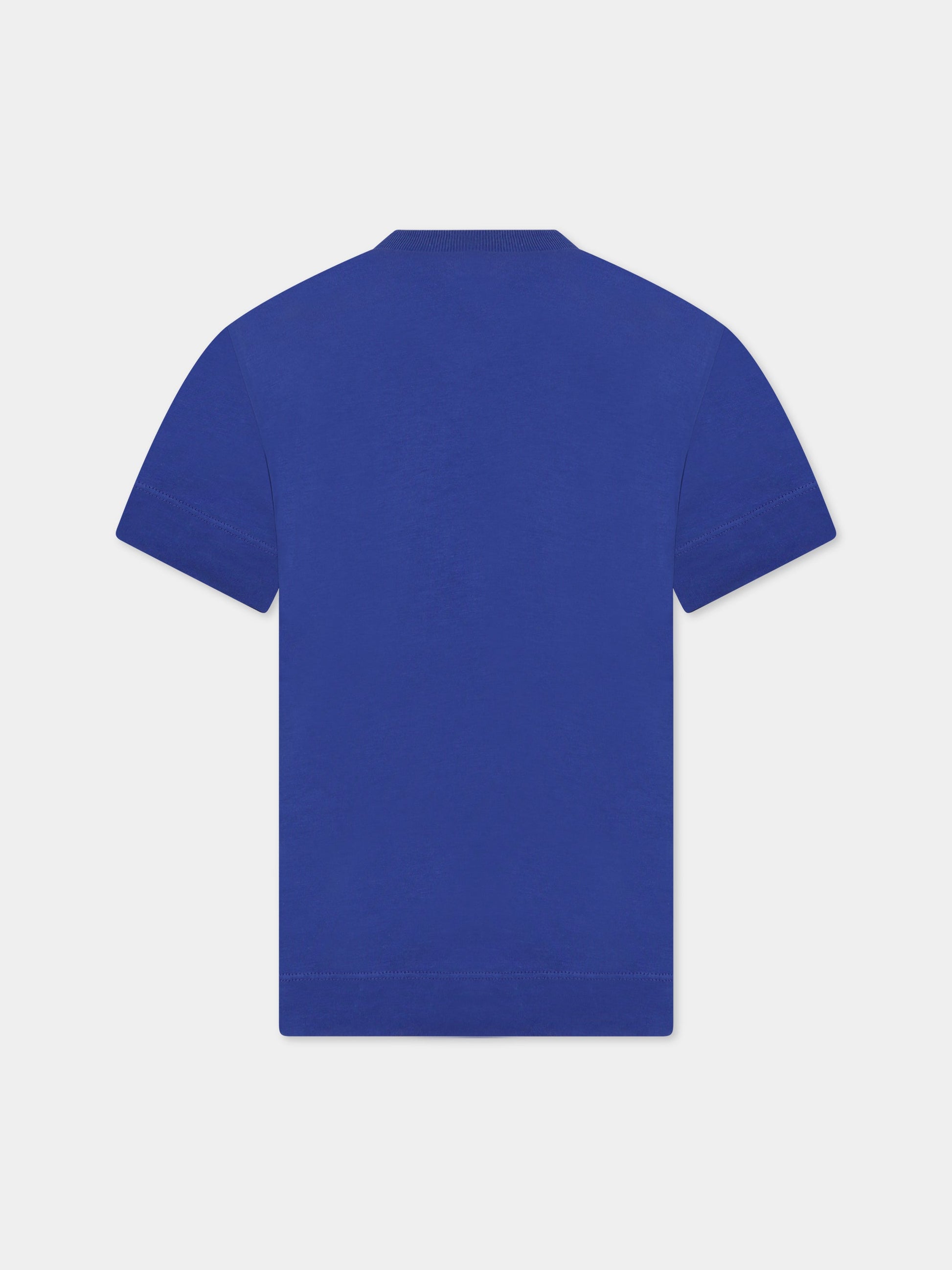 T-shirt blu per bambini con logo,Marni Kids,M002MV M00HZ 0M833