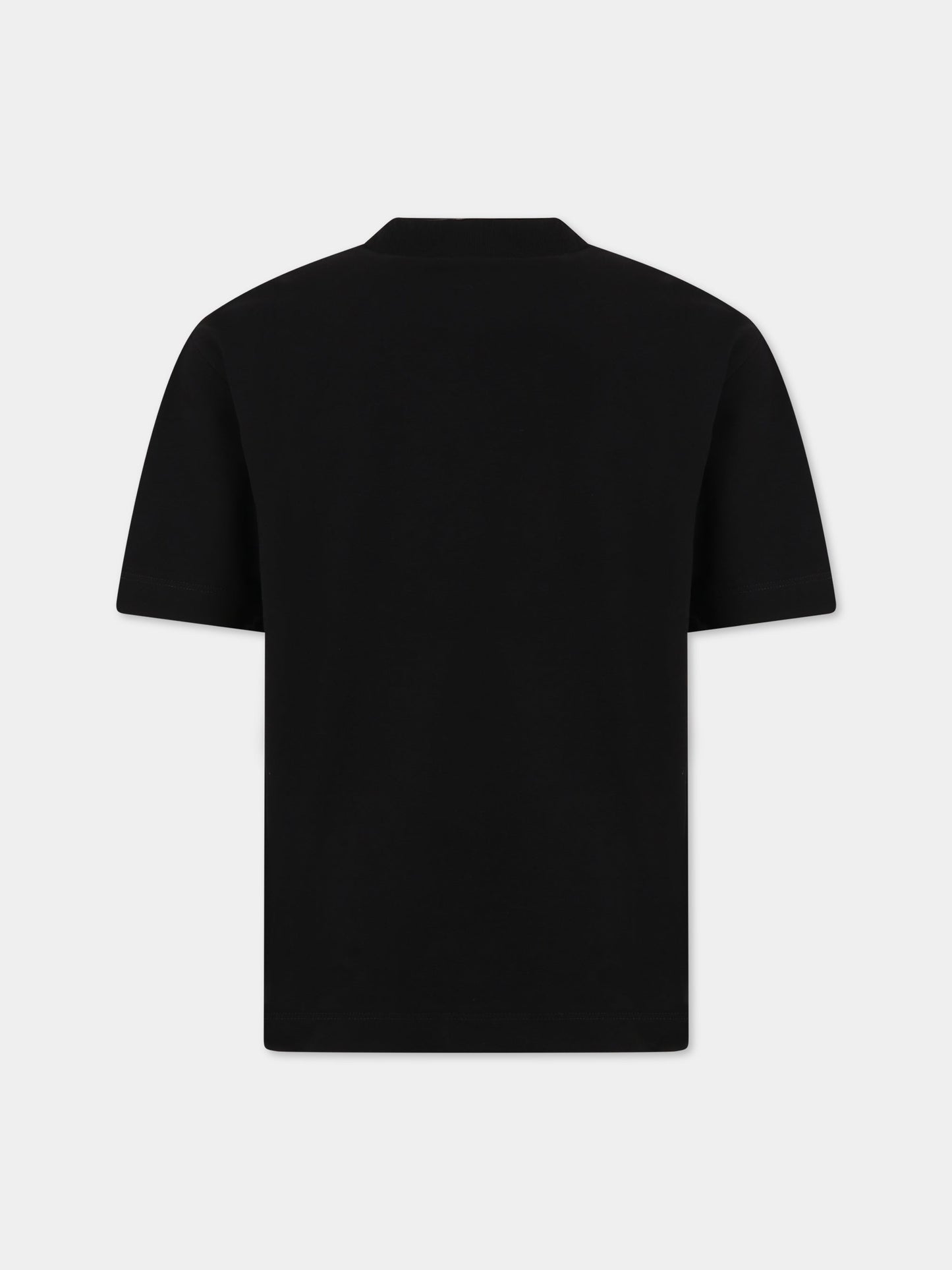 T-shirt nera per bambina con logo,Marni Kids,M00656 M00LE 0M900
