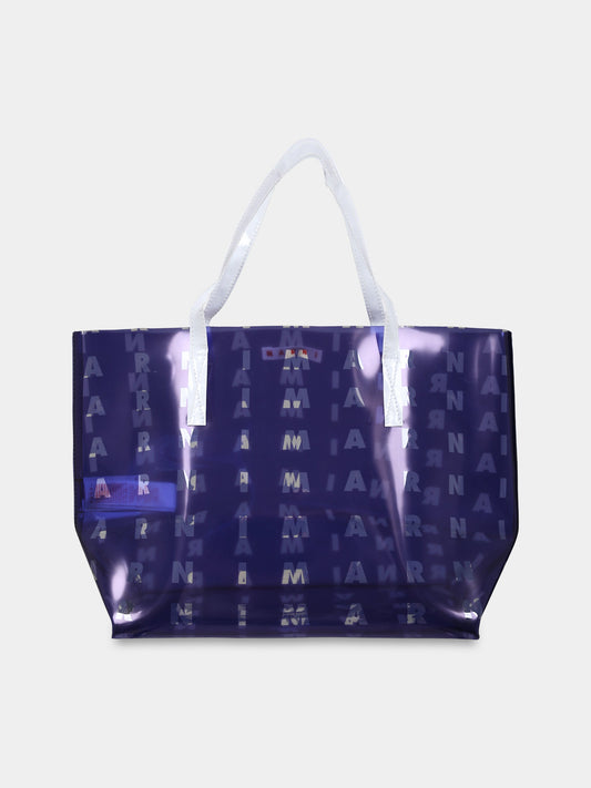 Borsa blu per bambina con logo,Marni Kids,M00628 M00PV 0M833